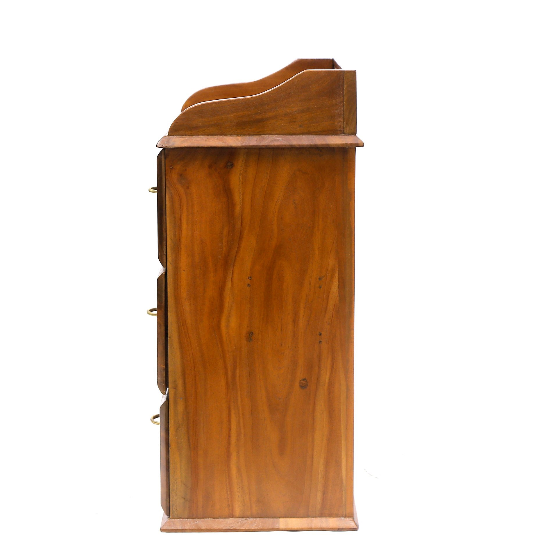 Simple Brown Multi-Drawer Wooden Handmade Bedside Panel Bedside