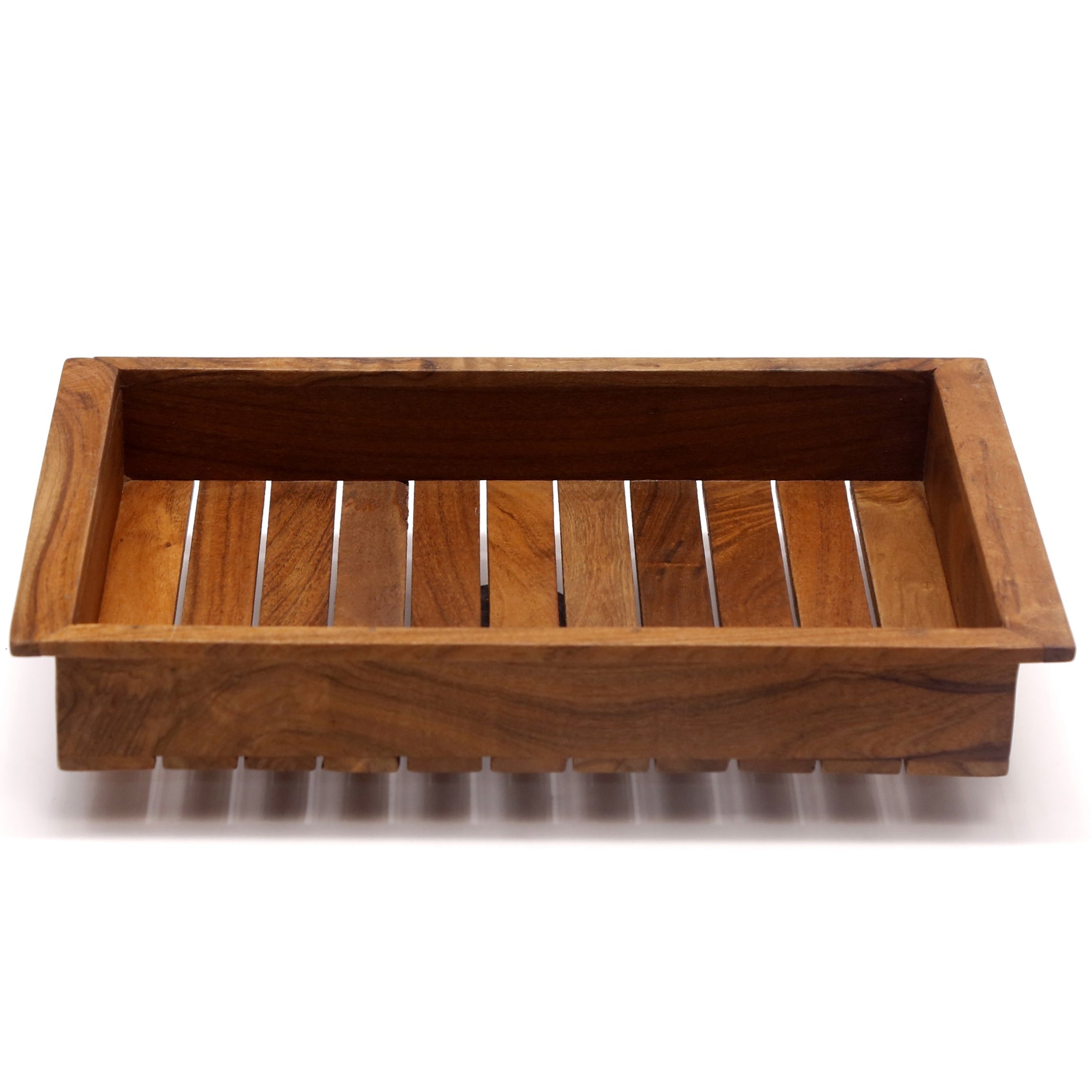 Quaint Wooden Stripe Tray Set - Set of 3 Tray