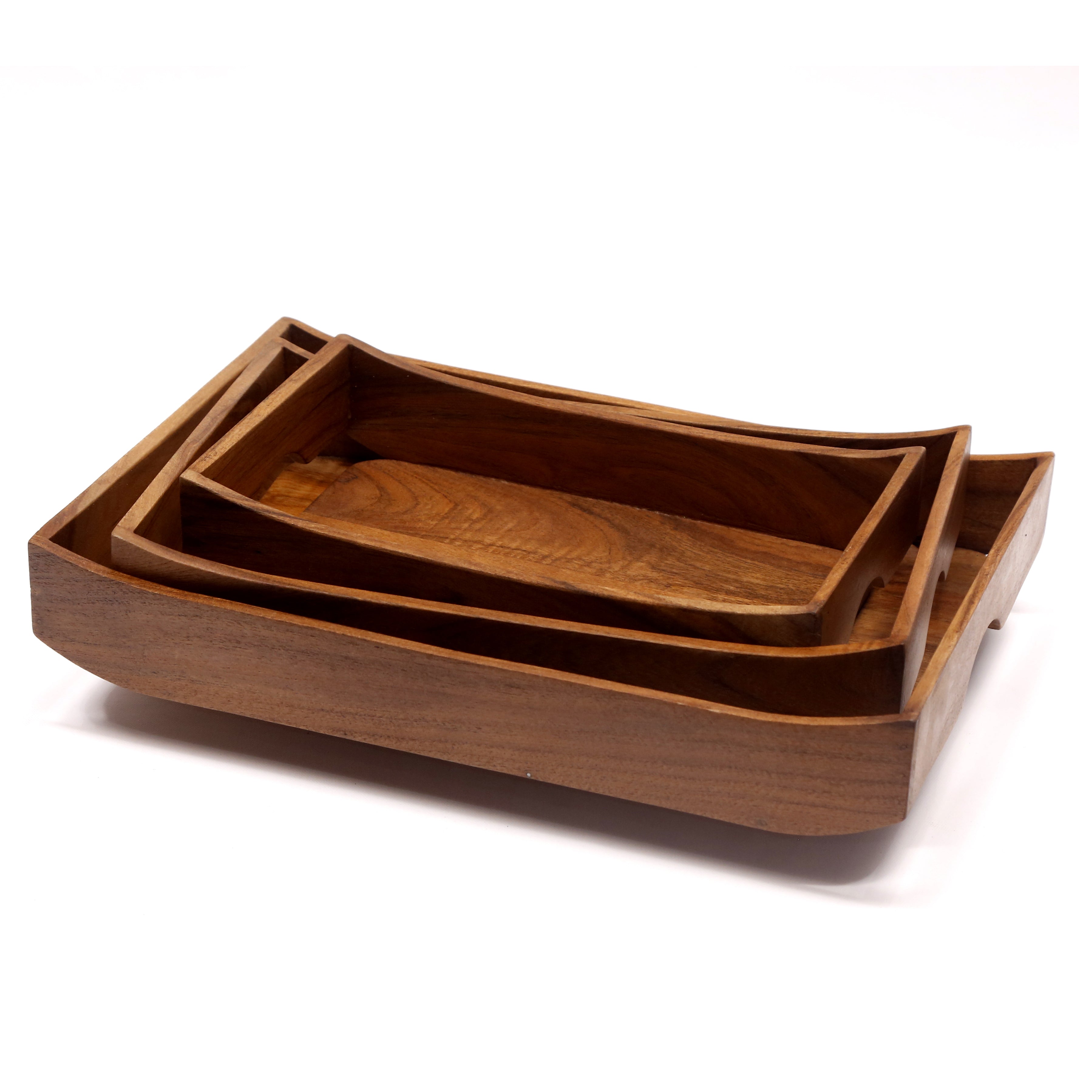 Curved Rectangle Tray - Set of 3 Tray