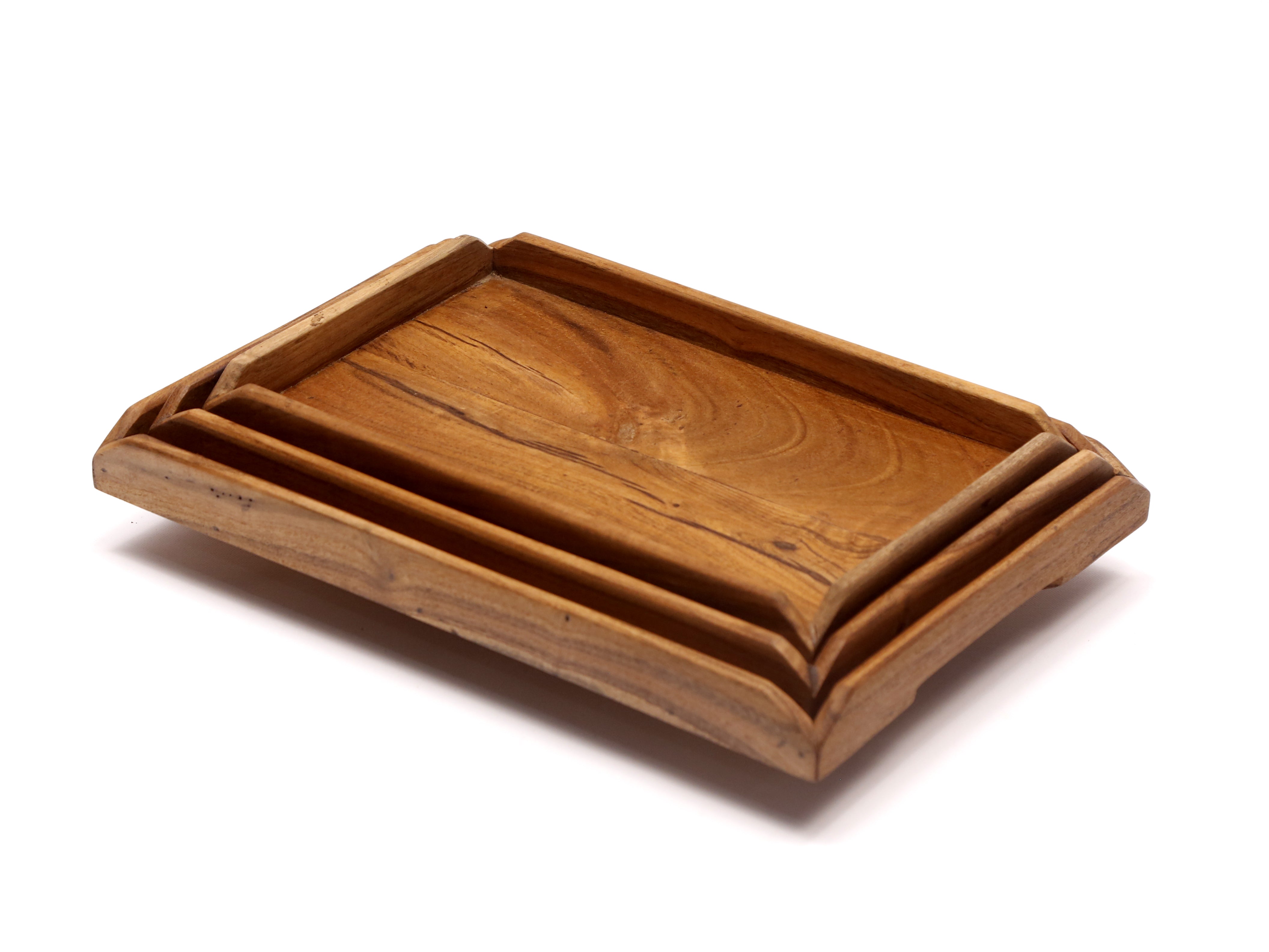 Classic Nicked Border Tray - Set of 3 Tray