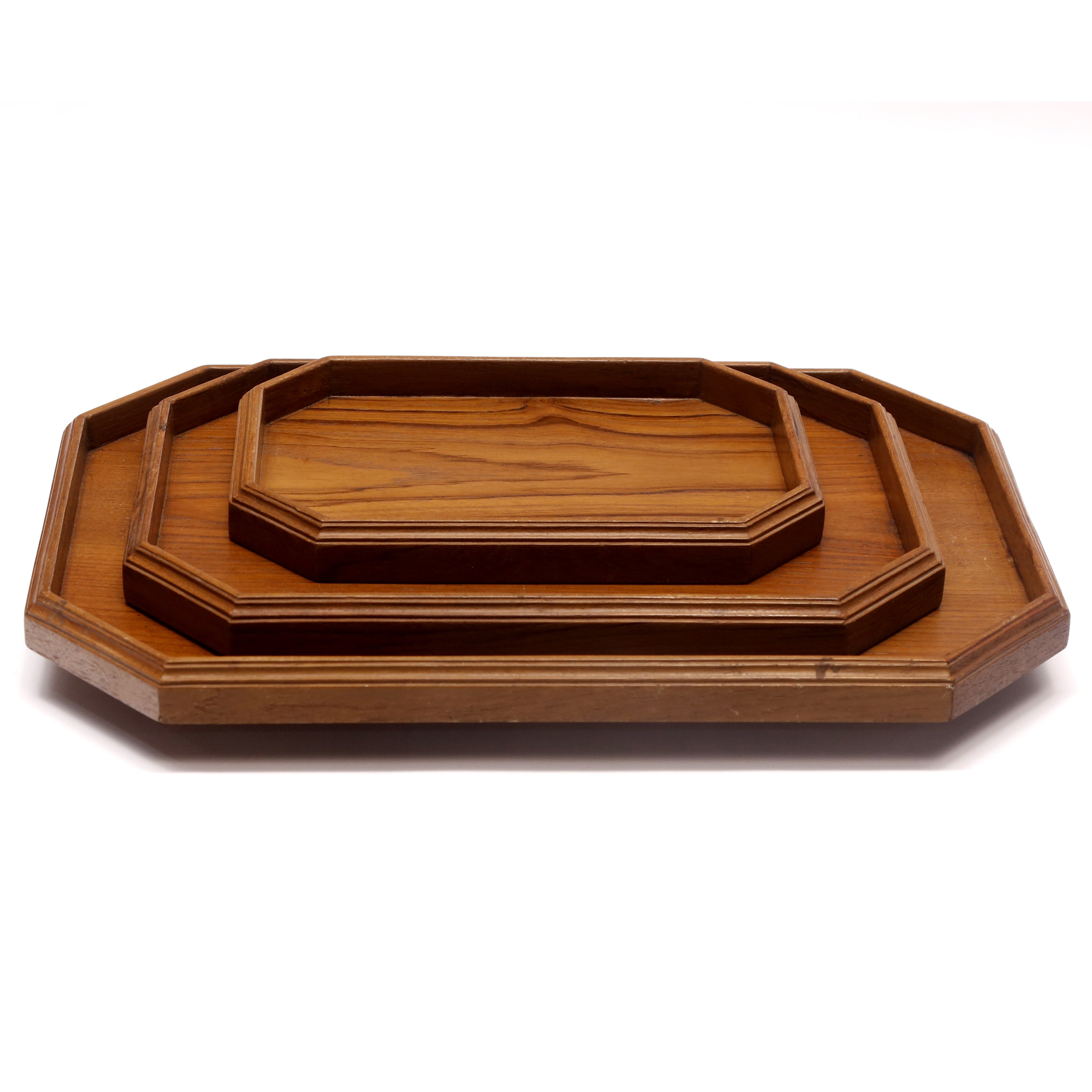 Wooden Octagram Tray Set Tray