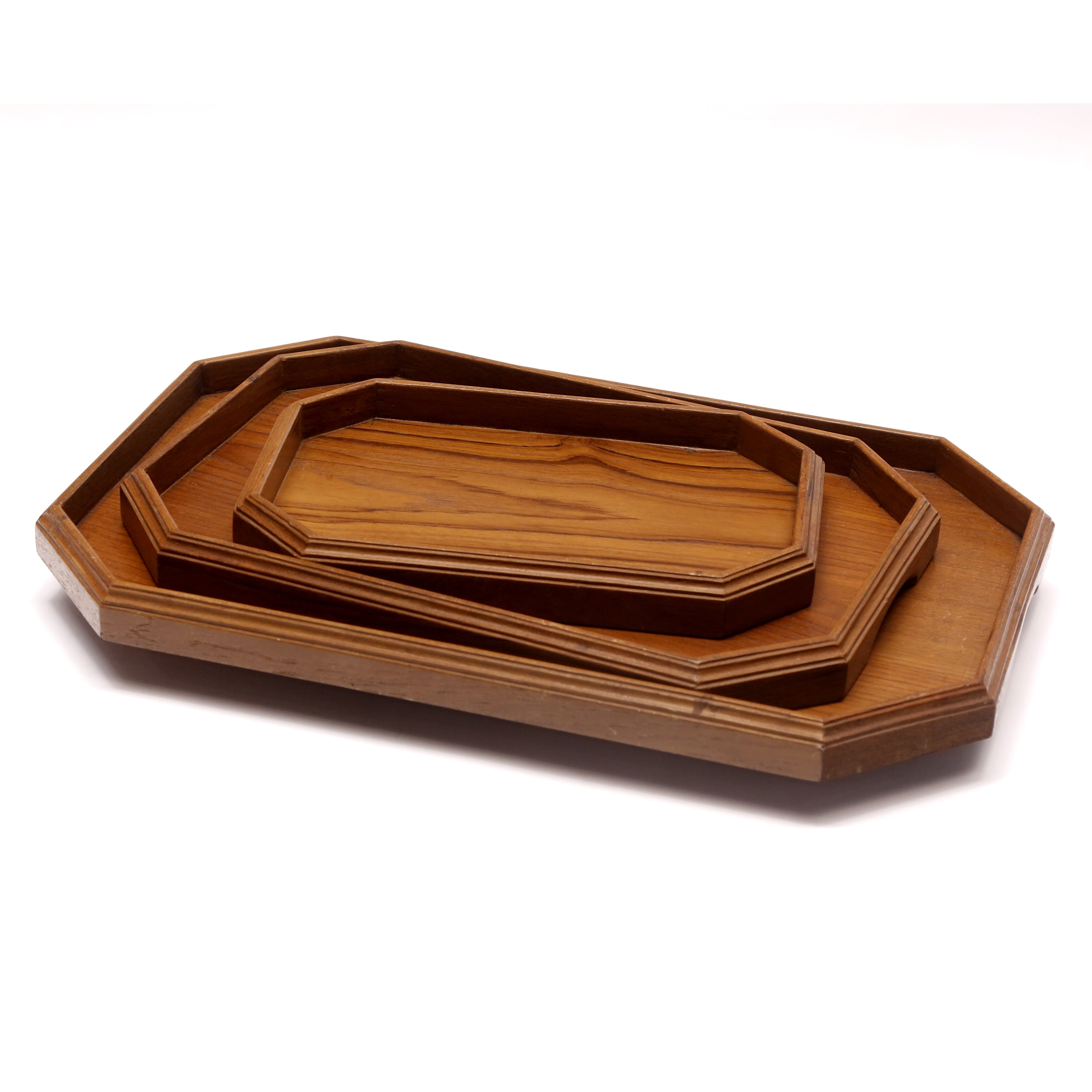Wooden Octagram Tray Set Tray