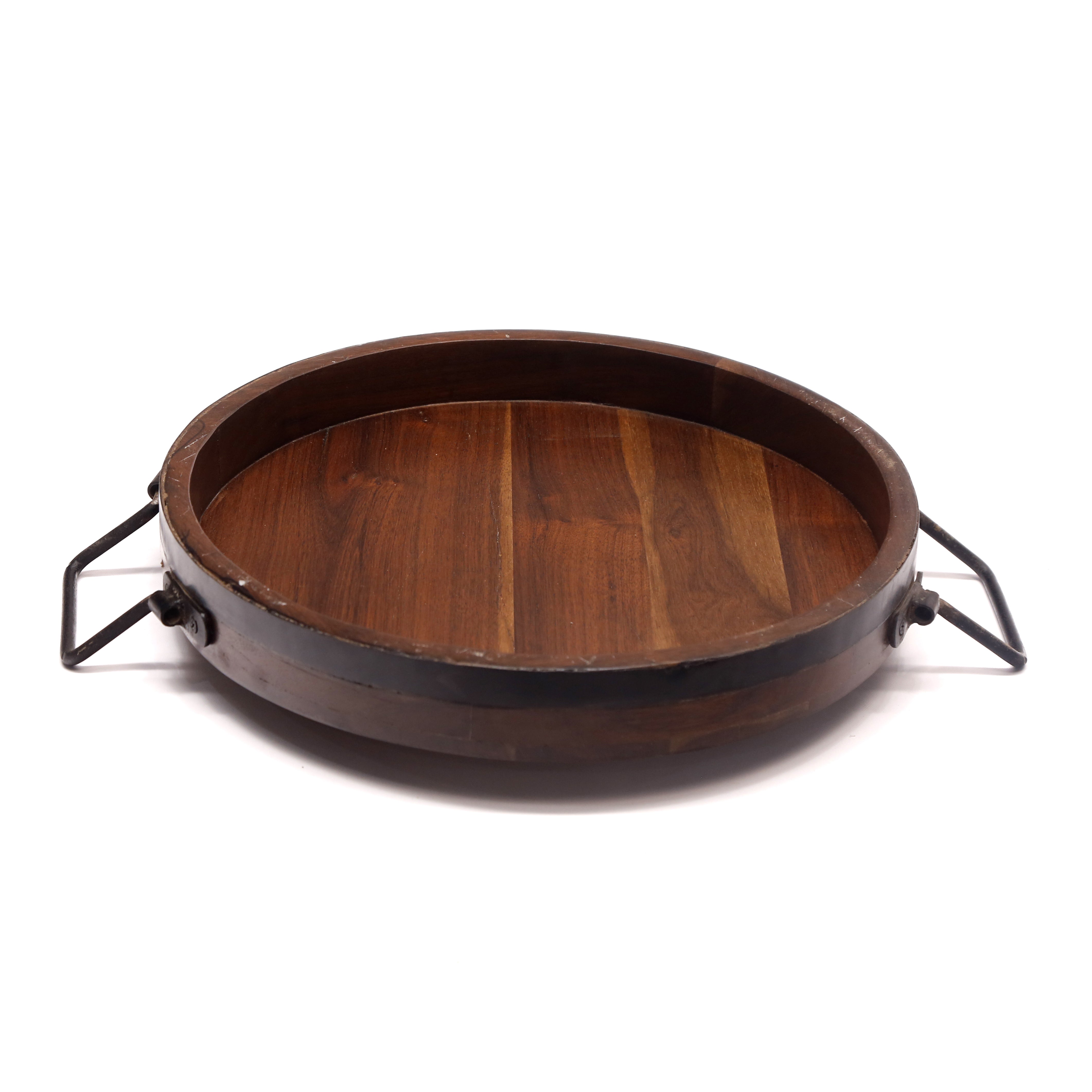 Vintage Handle Wooden Tray Tray