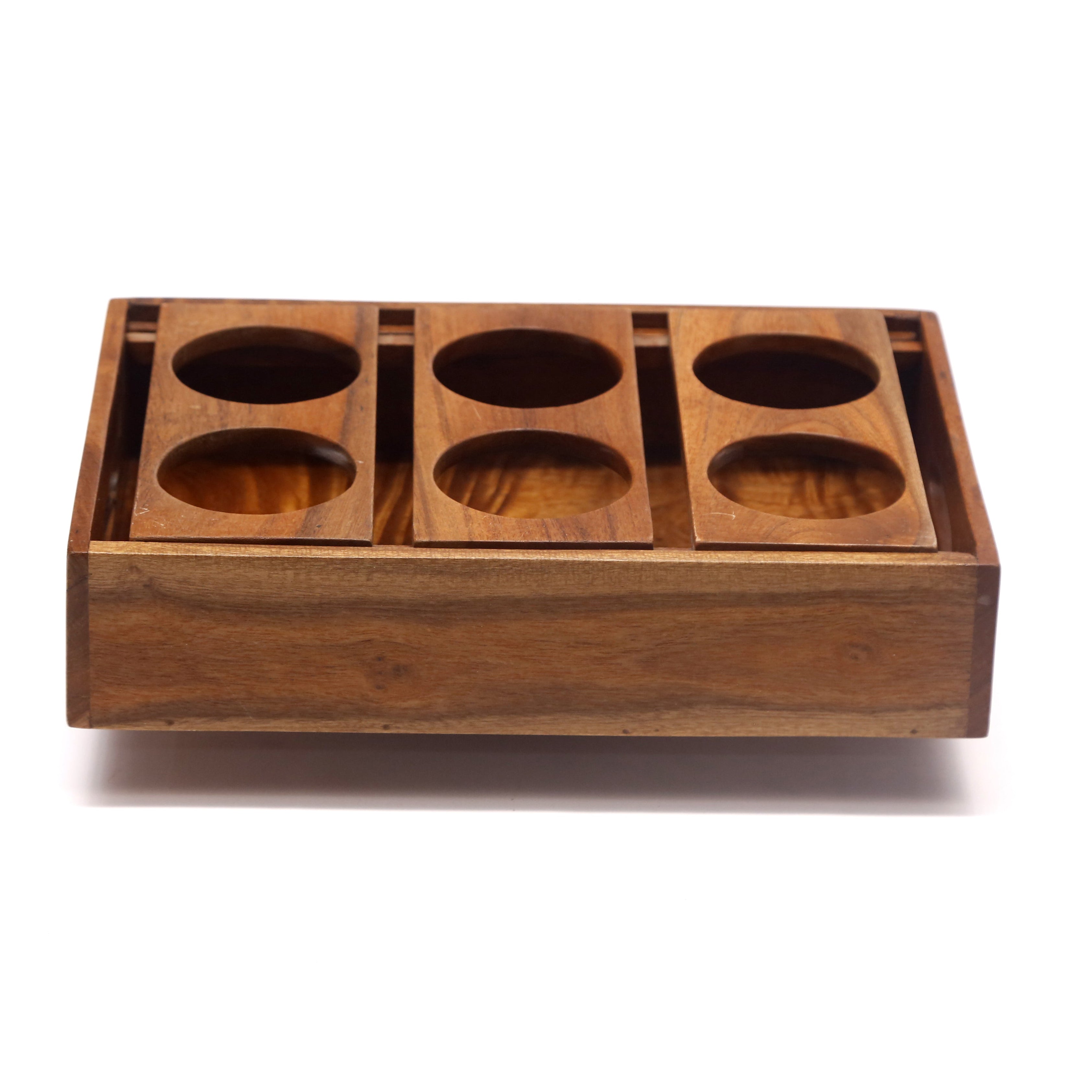 6 Glass Cafeteria Stand Tray Tray