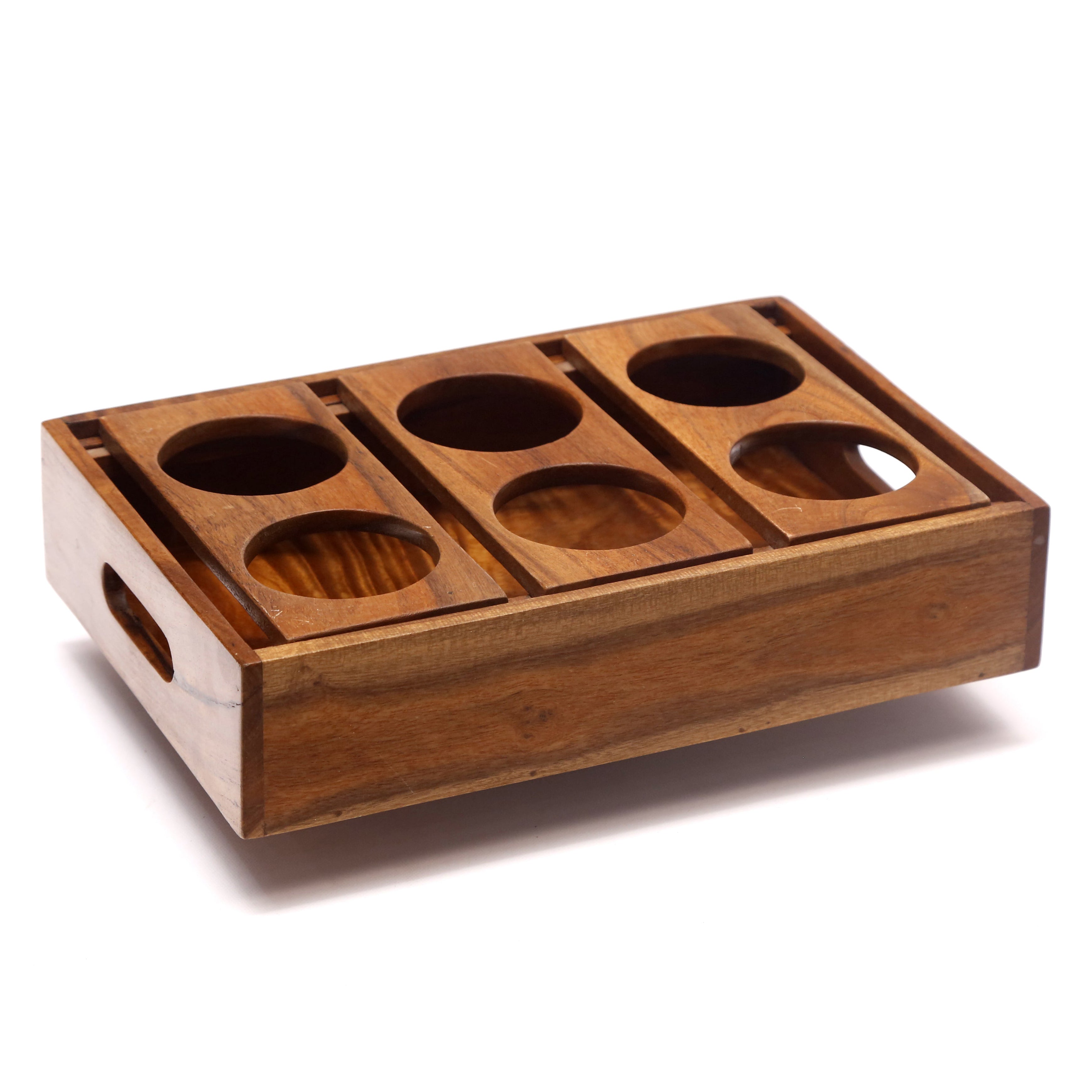 6 Glass Cafeteria Stand Tray Tray