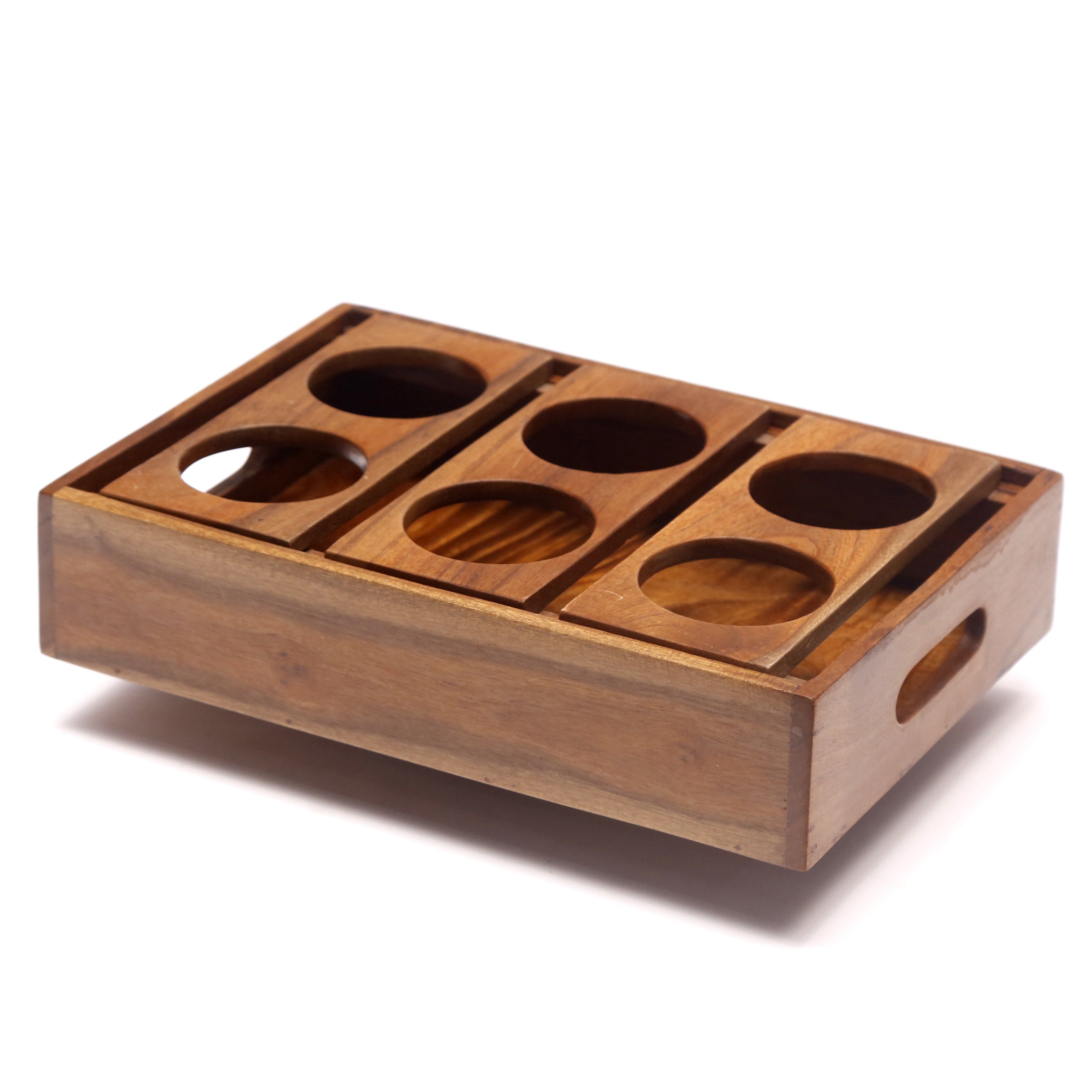 6 Glass Cafeteria Stand Tray Tray