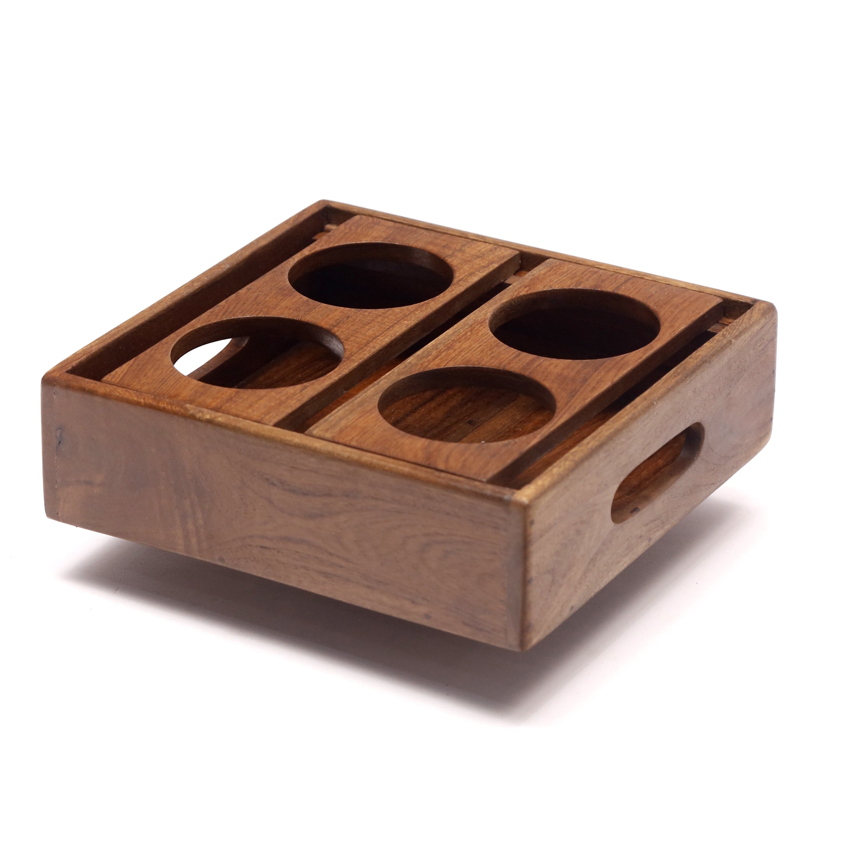 4 Glass Cafeteria Stand Tray Tray