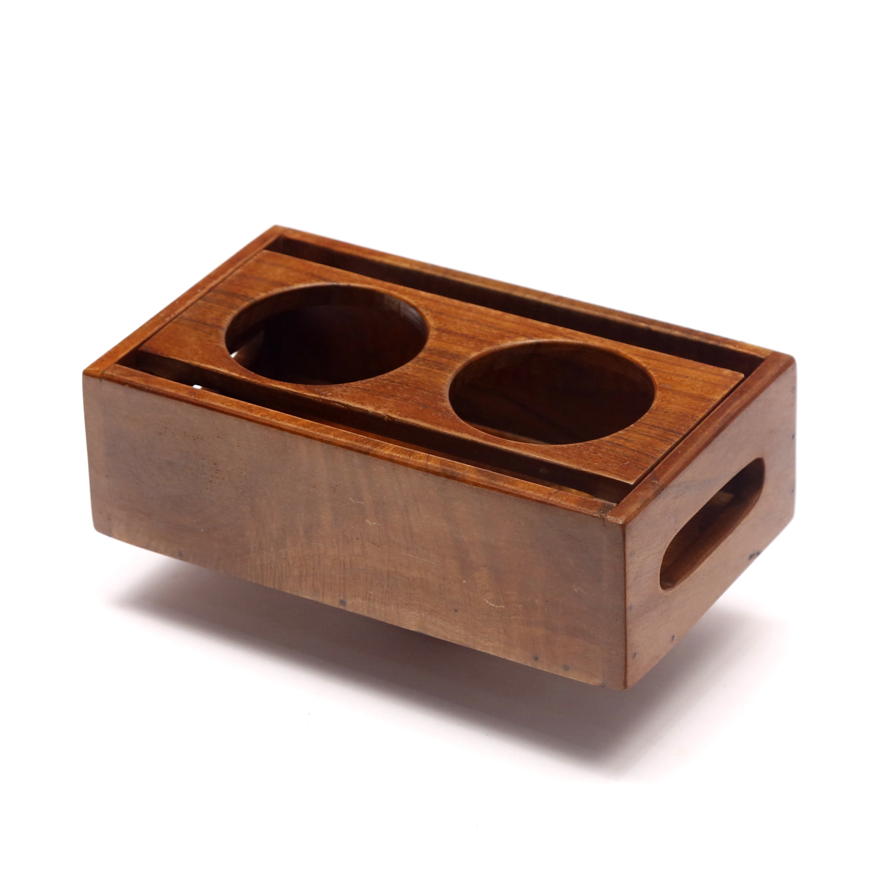 2 Glass Cafeteria Stand Tray Tray