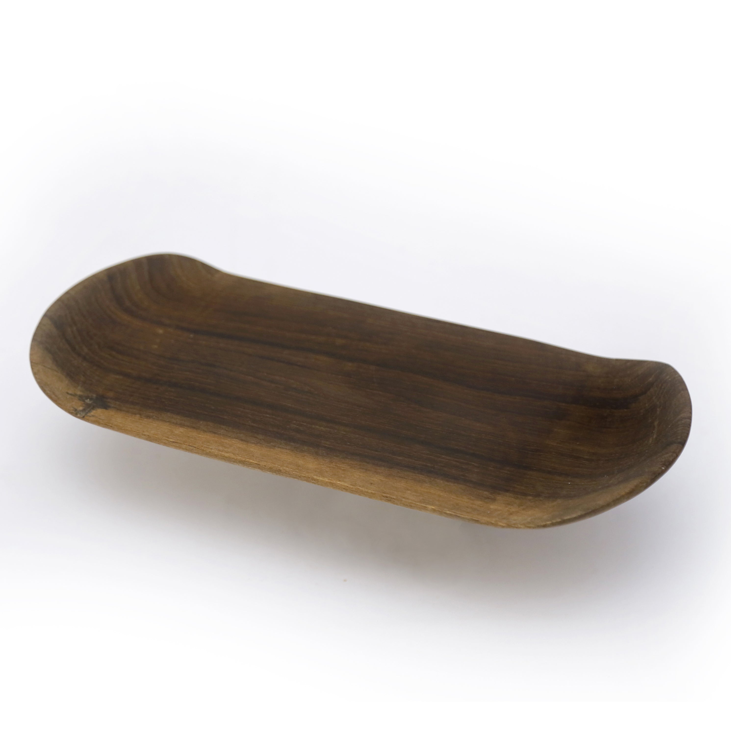 Woden Wave Shaped Platter Platter