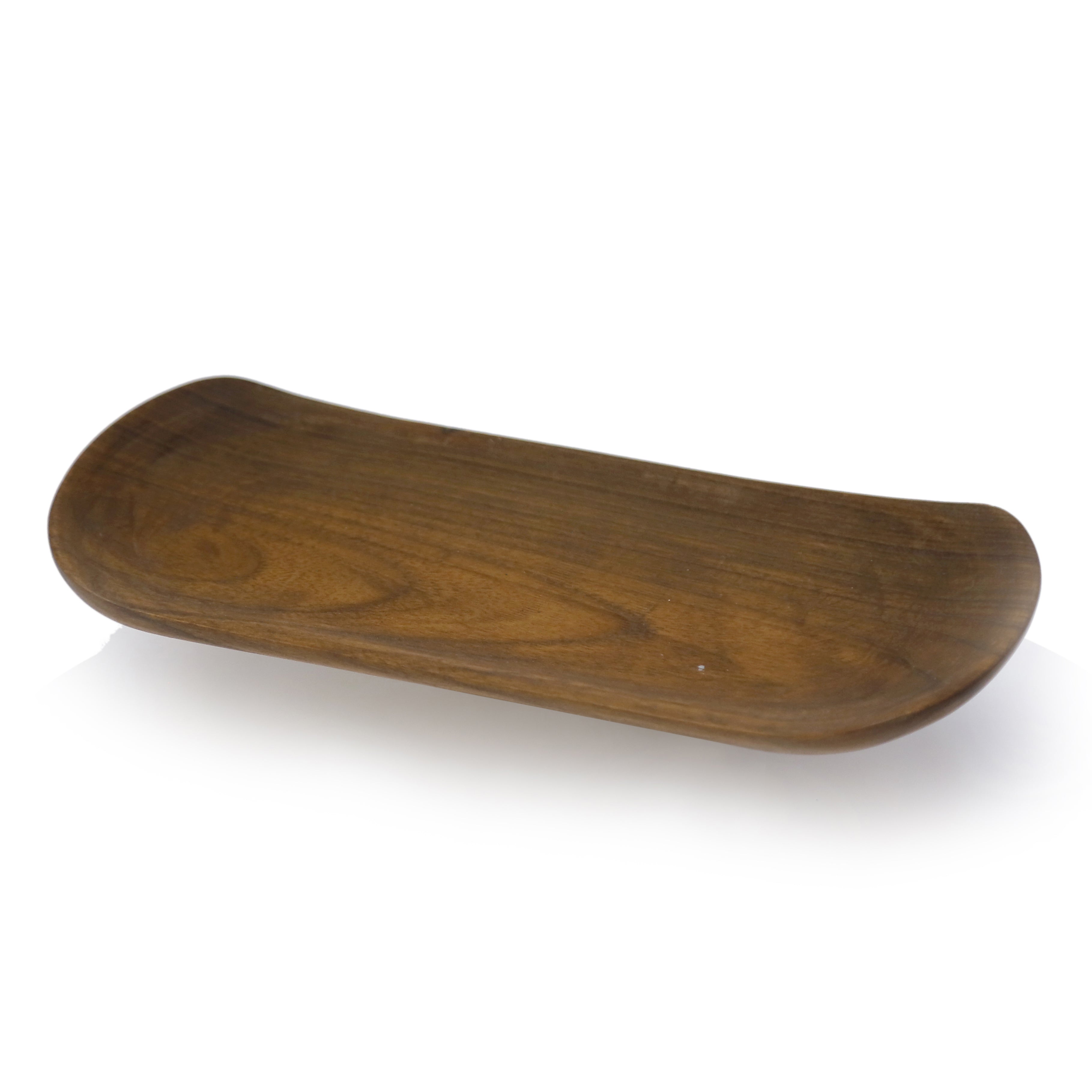 Woden Wave Shaped Platter Platter