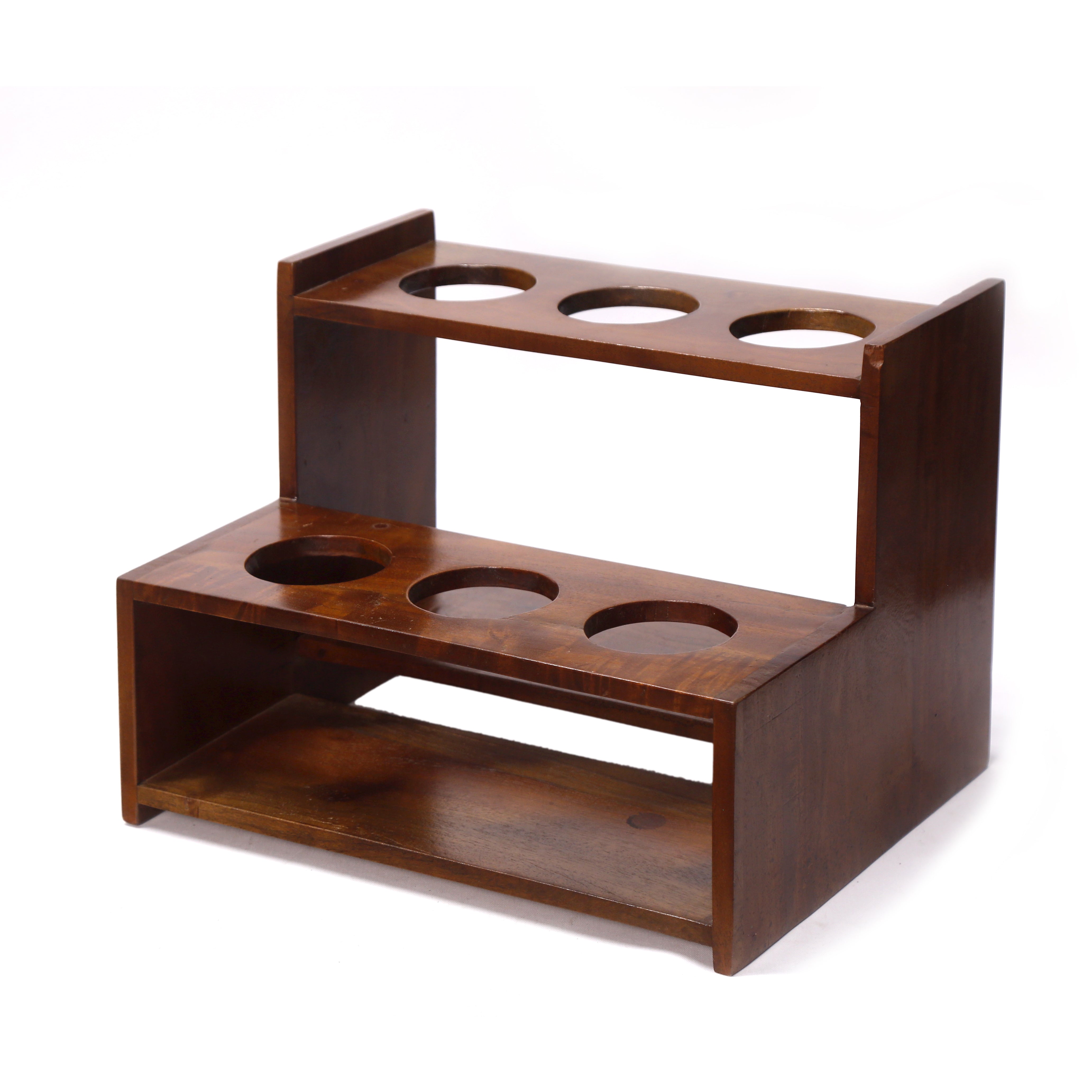 Wooden Two Step Rack Bar Rack