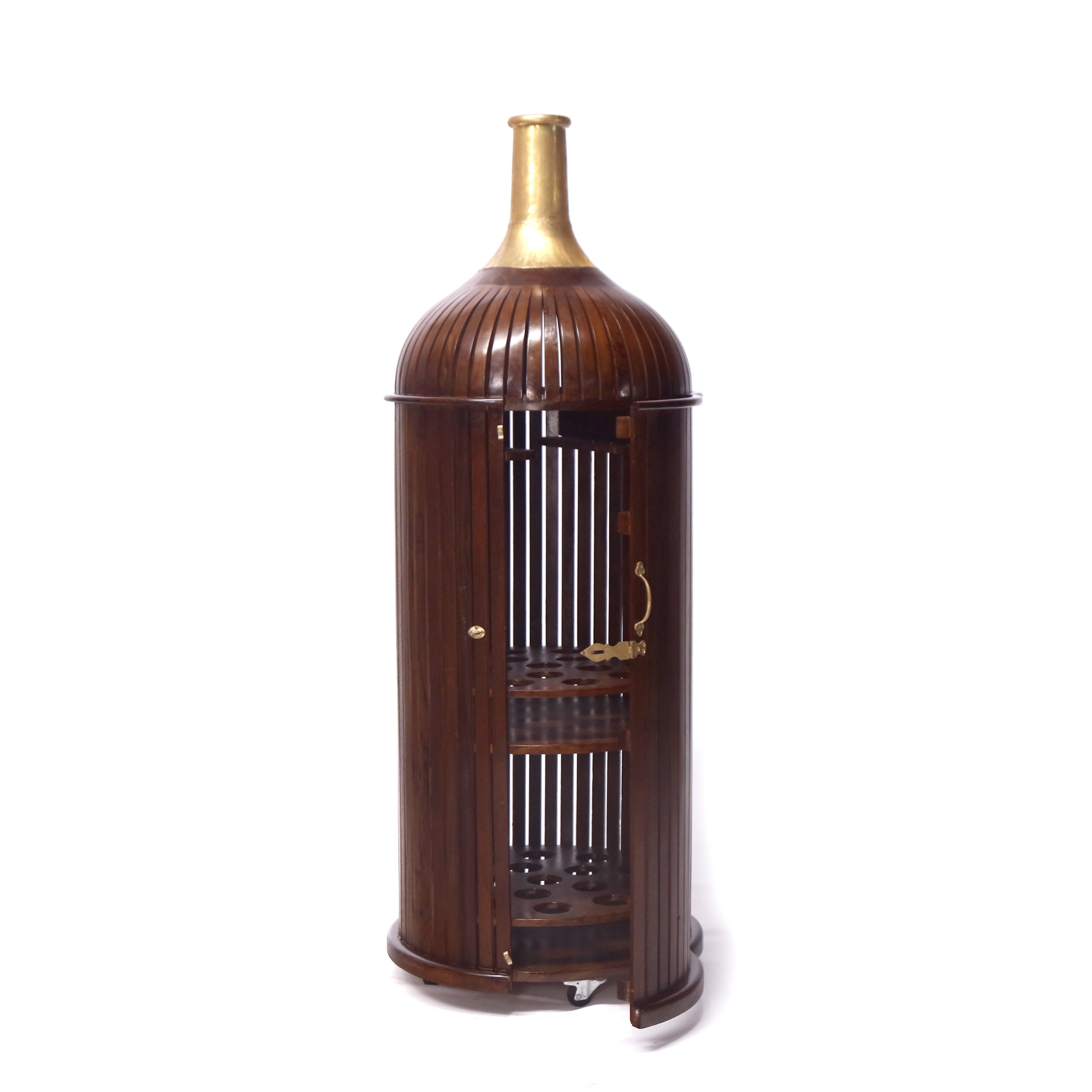 Classy Bottled Shaped Bar Bar Cabinet