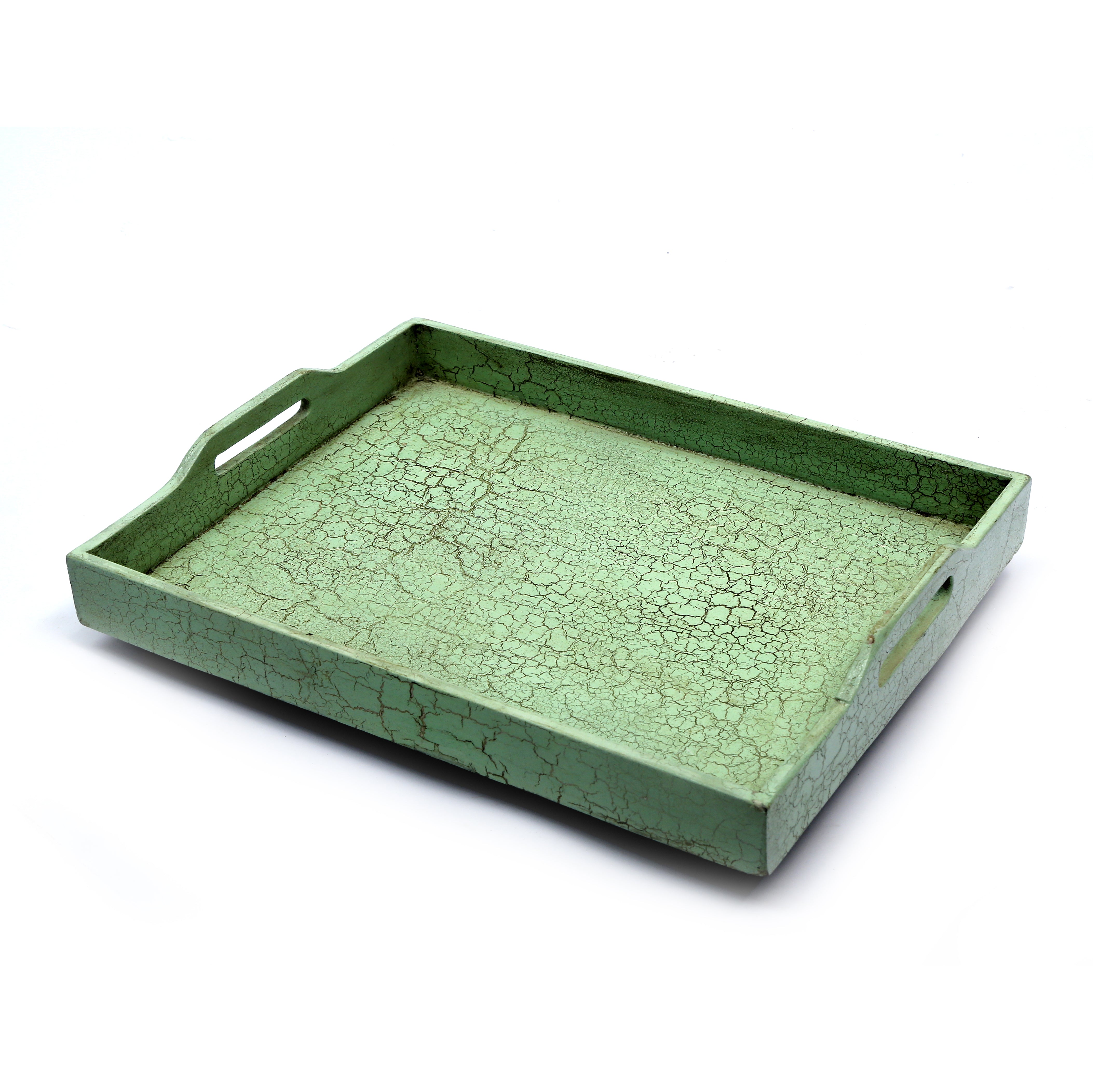 Mint Green Distressed Tray Set Tray