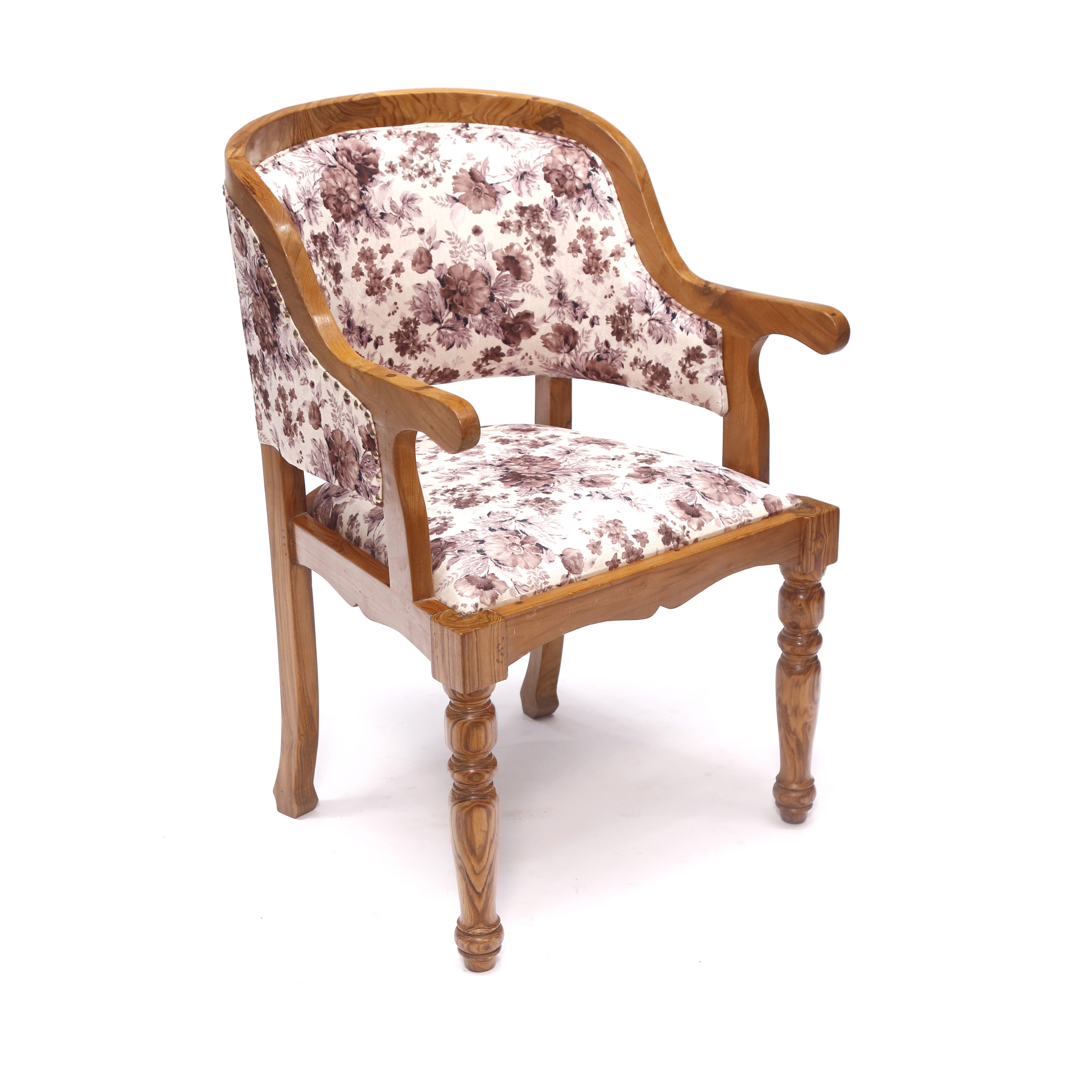 Royal Heritage Teak Wood Handmade Wooden Armchair Arm Chair
