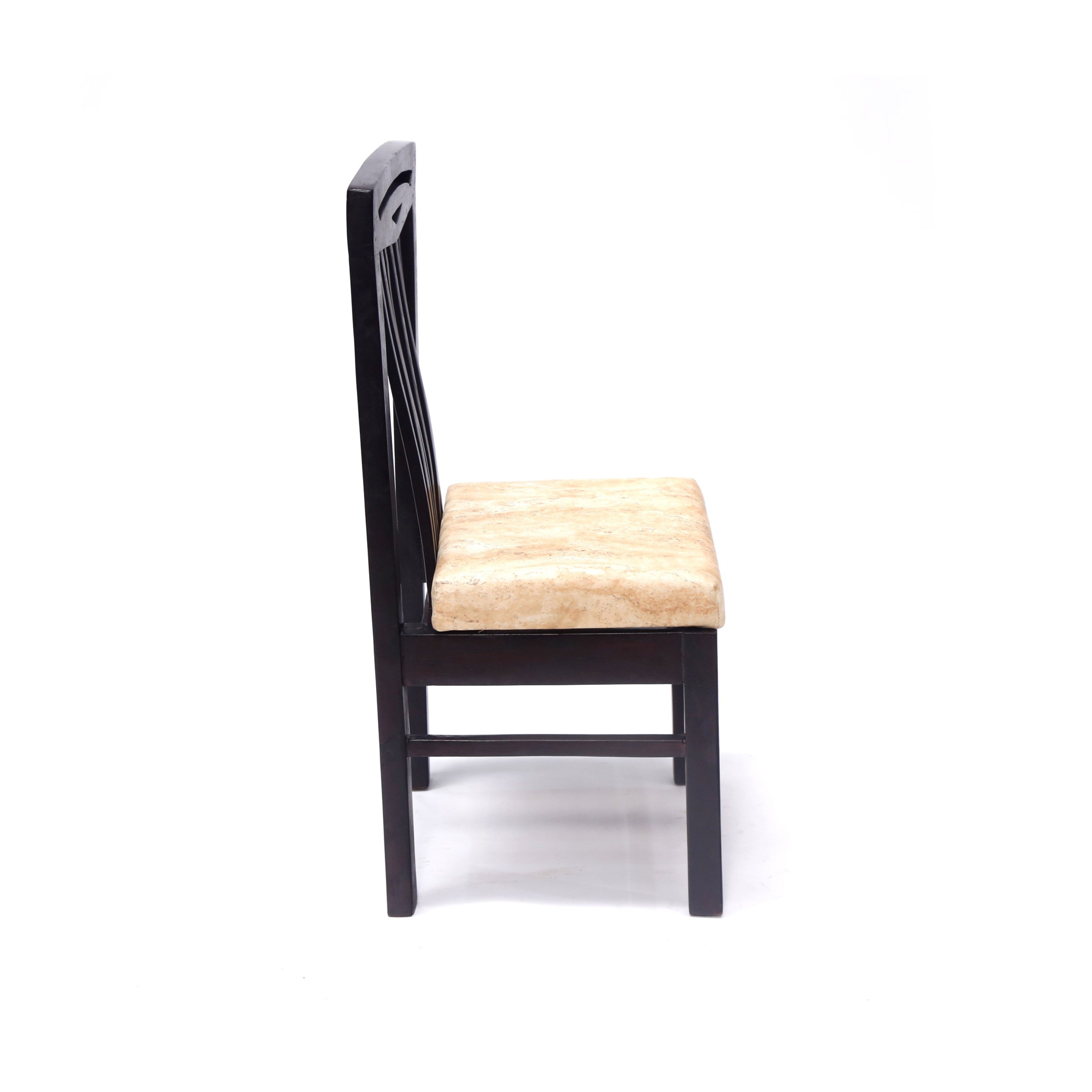 Curved Striped Black Touch Chair Dining Chair
