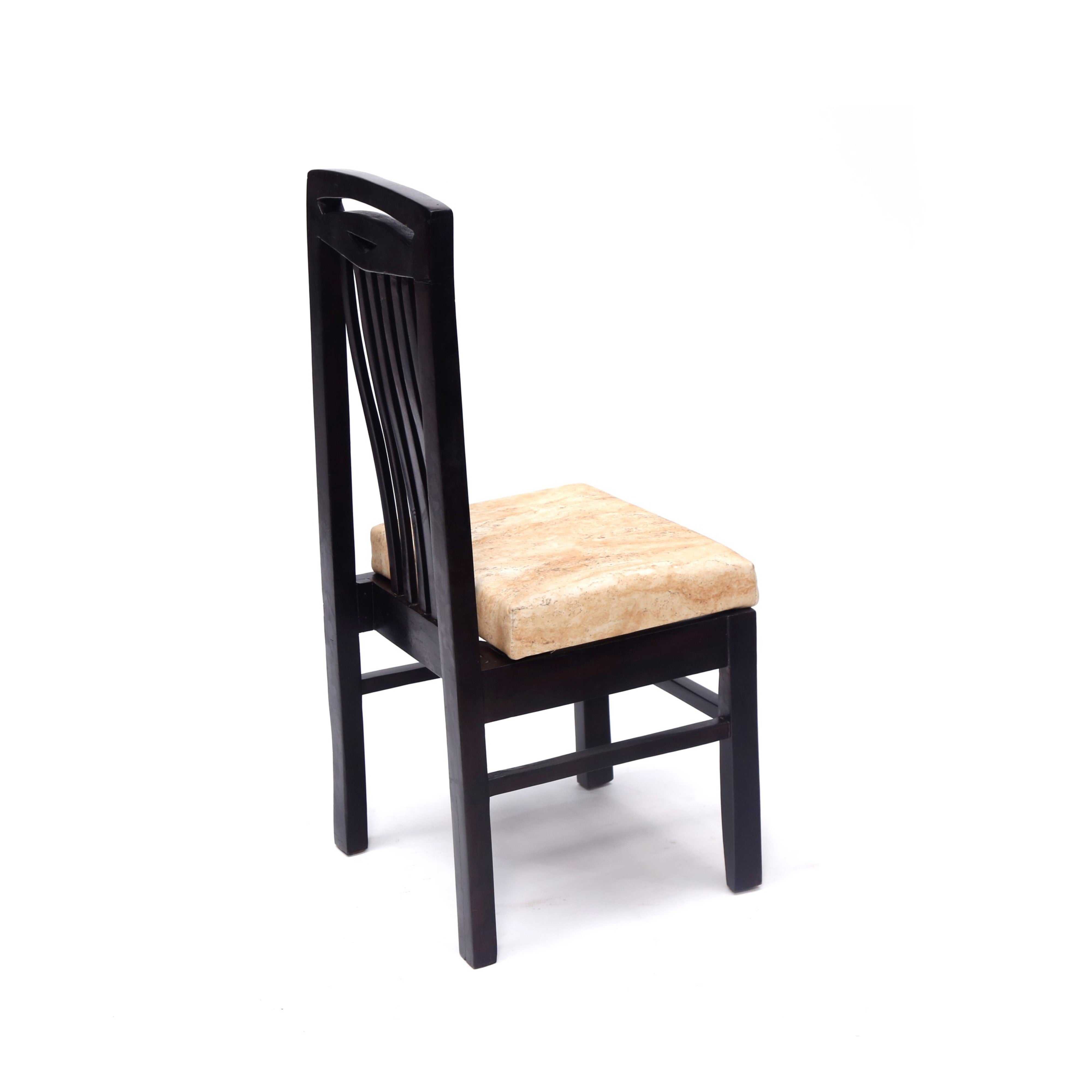 Curved Striped Black Touch Chair Dining Chair