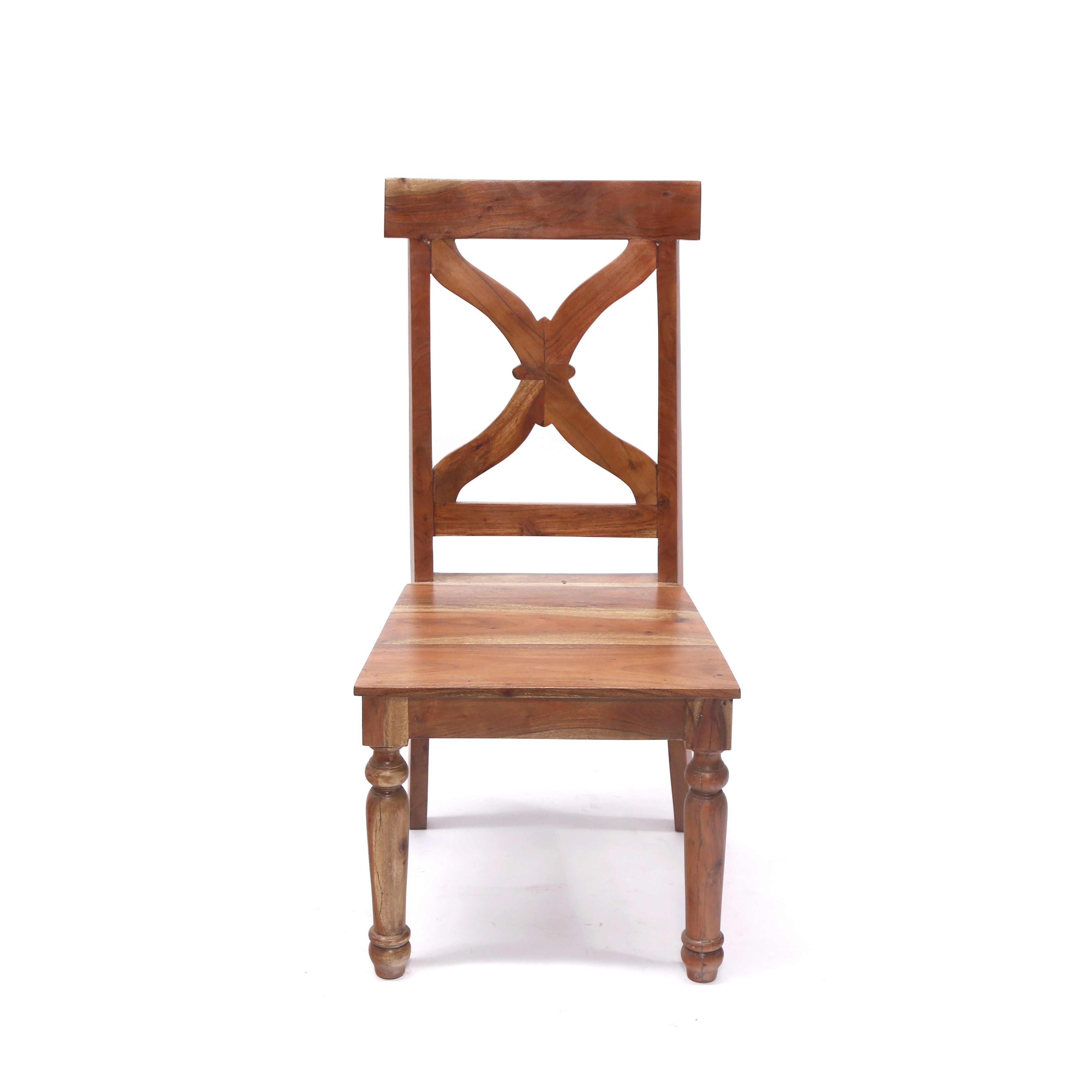 (Set of 2) Cross Backed Solid Wood Dinning Chair Dining Chair