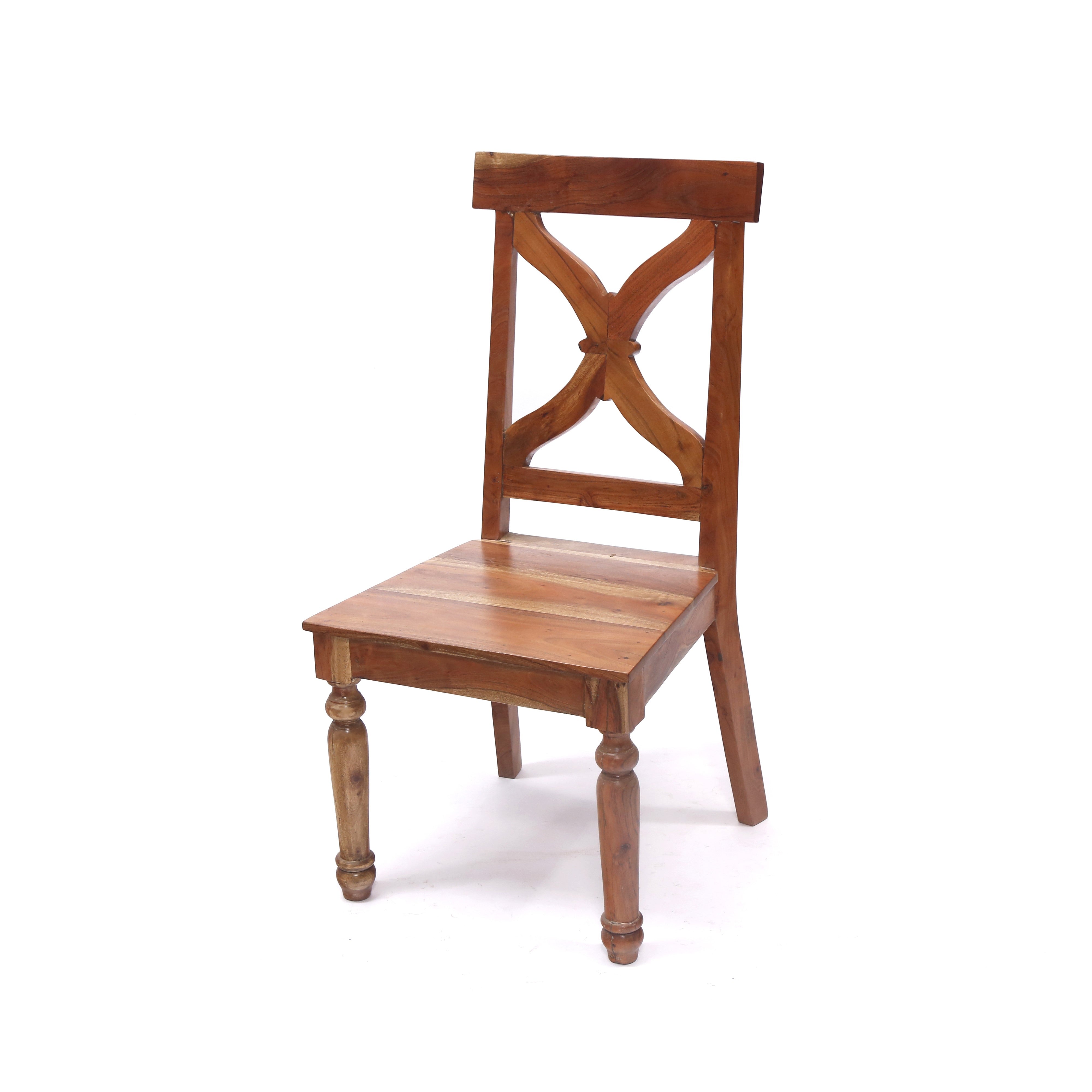 (Set of 2) Cross Backed Solid Wood Dinning Chair Dining Chair
