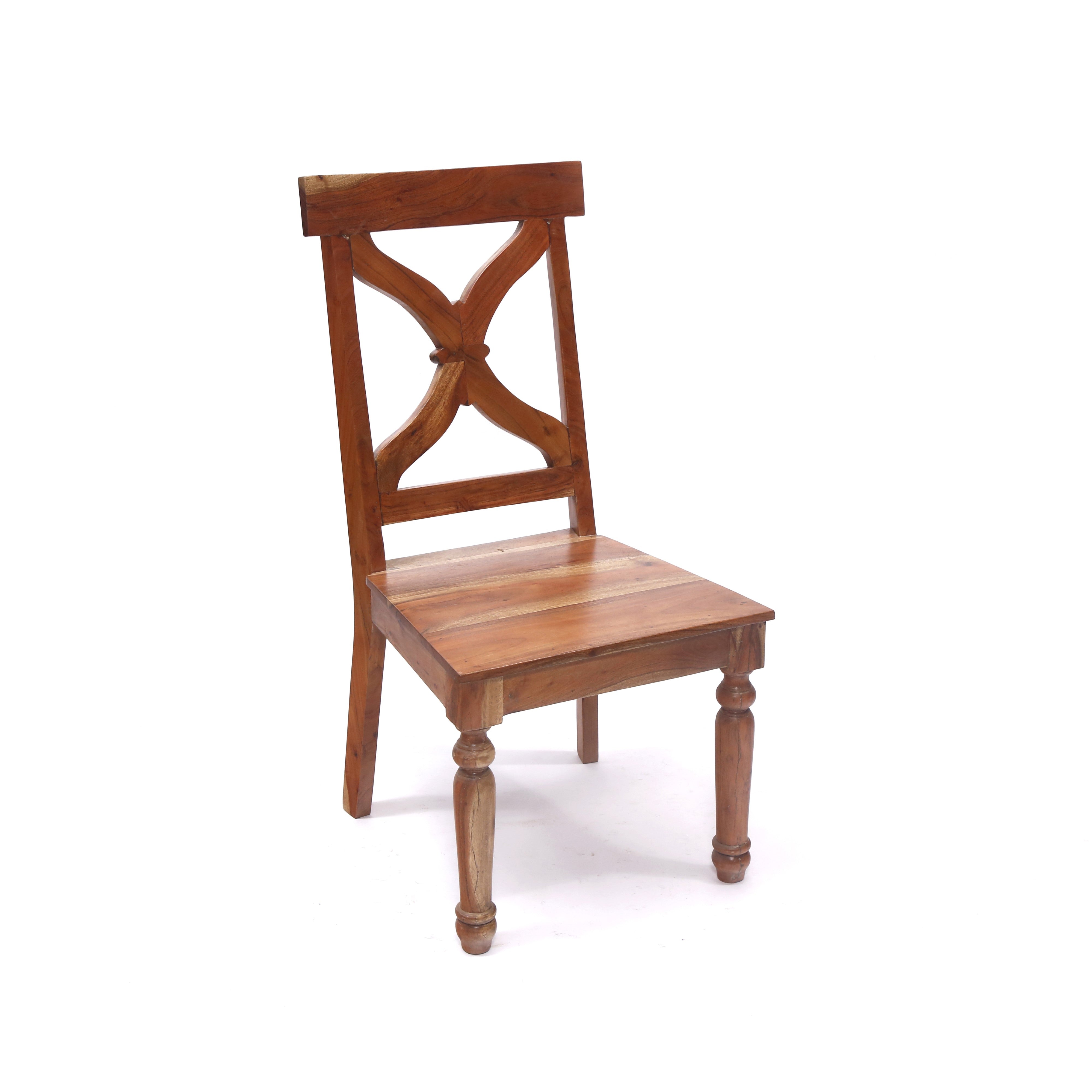 (Set of 2) Cross Backed Solid Wood Dinning Chair Dining Chair