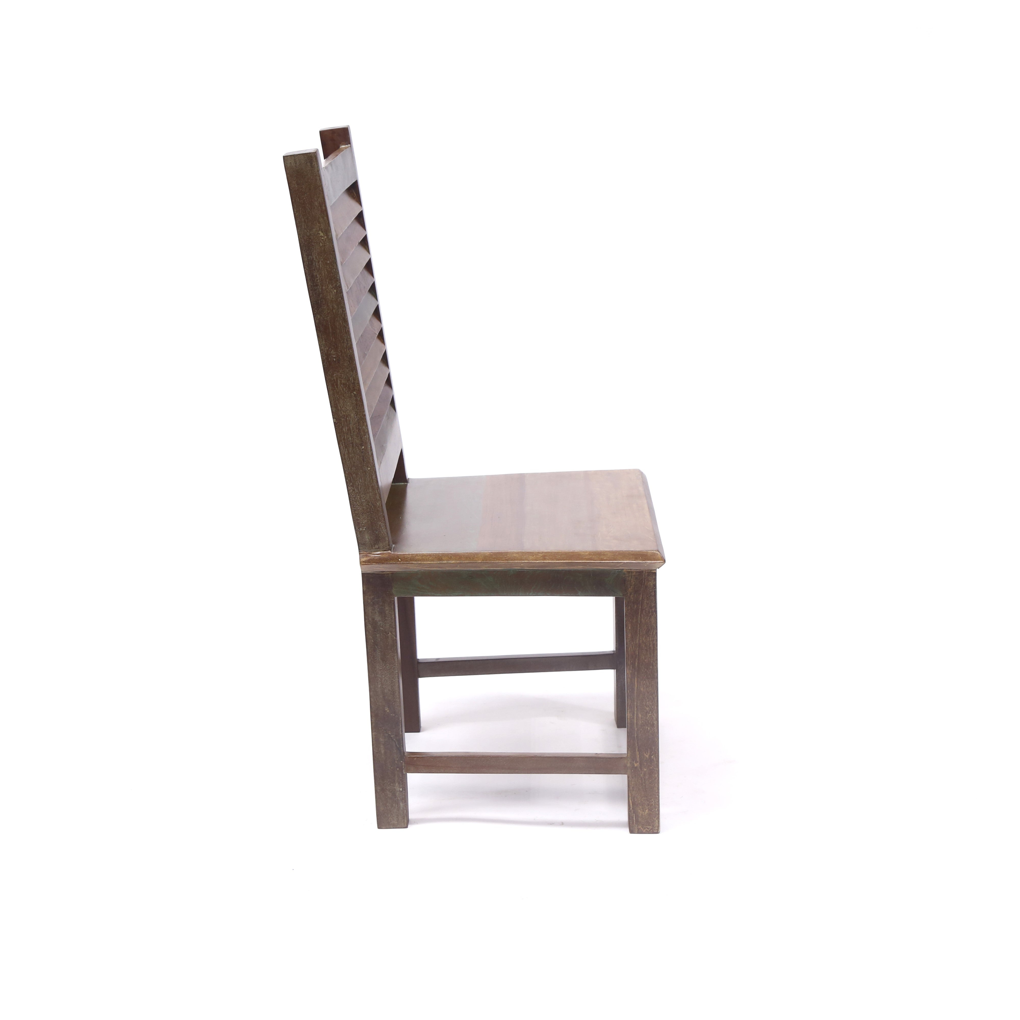Shutter Back old colour Wood Chair Dining Chair