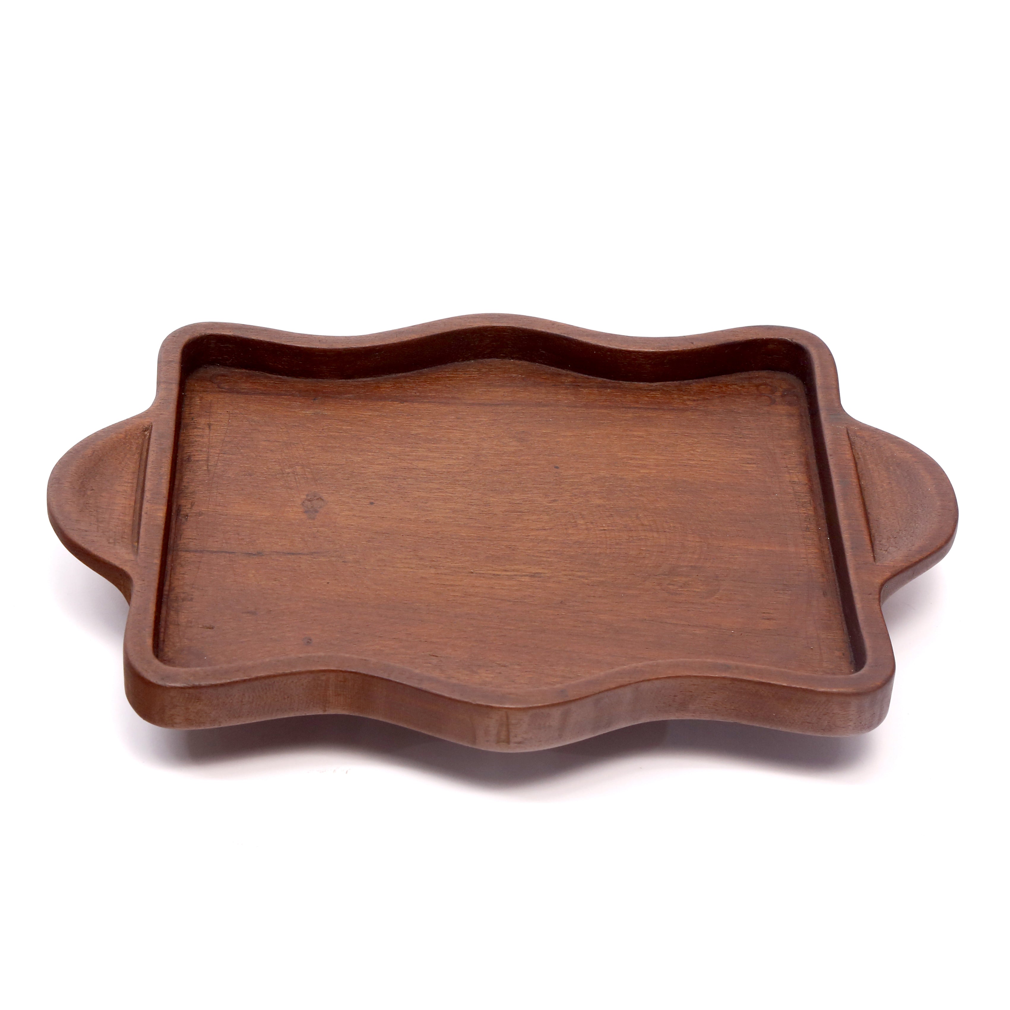 Rectangle Wave Wooden Tray Platter