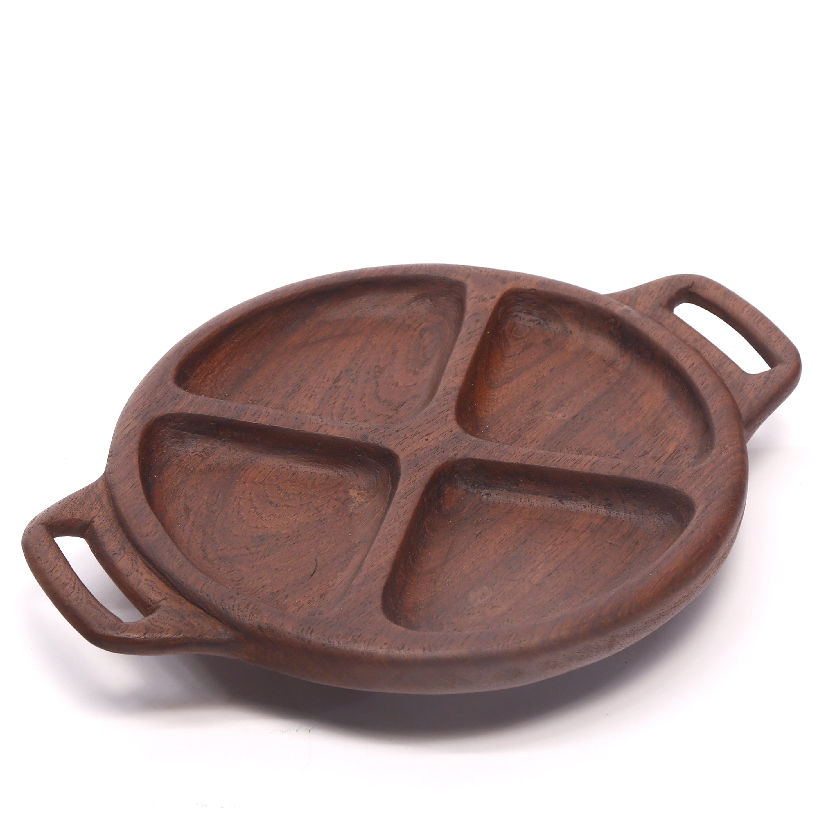 Wheel Shaped Wooden Tray Platter