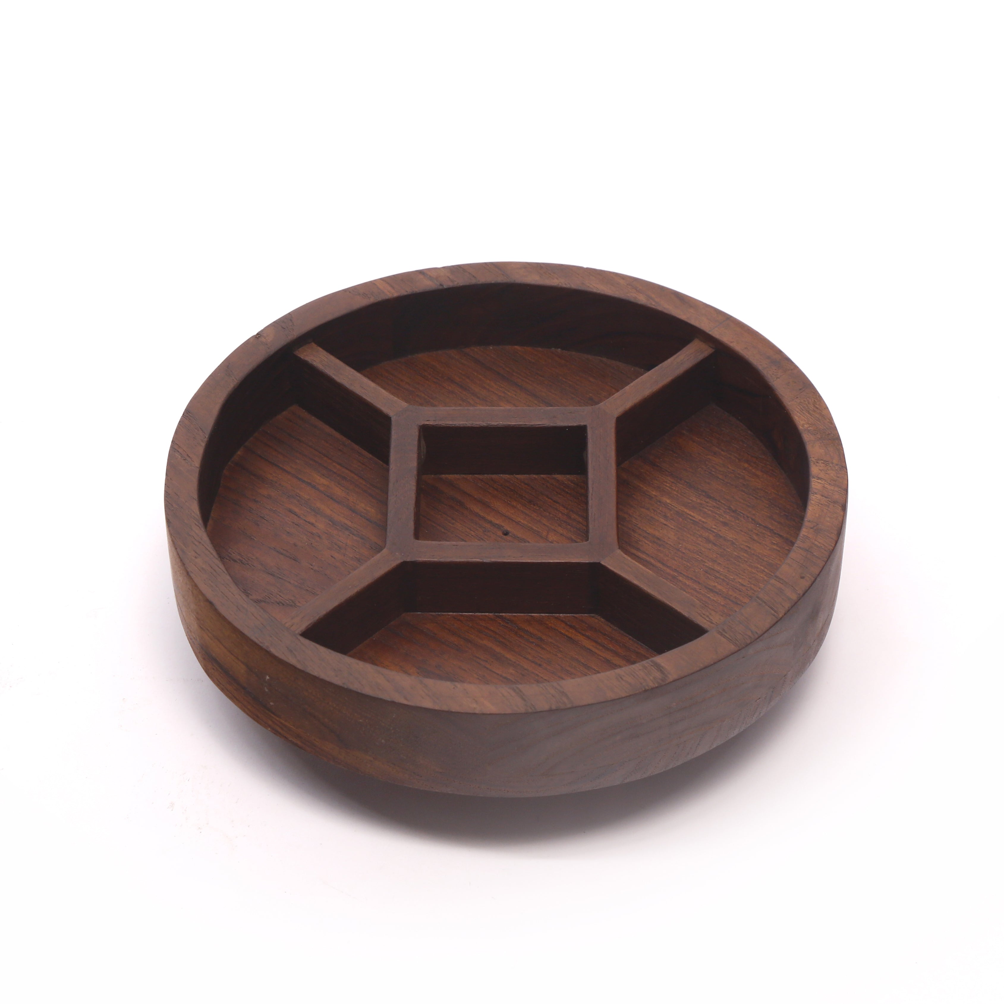 Rounded Wooden Platter Platter