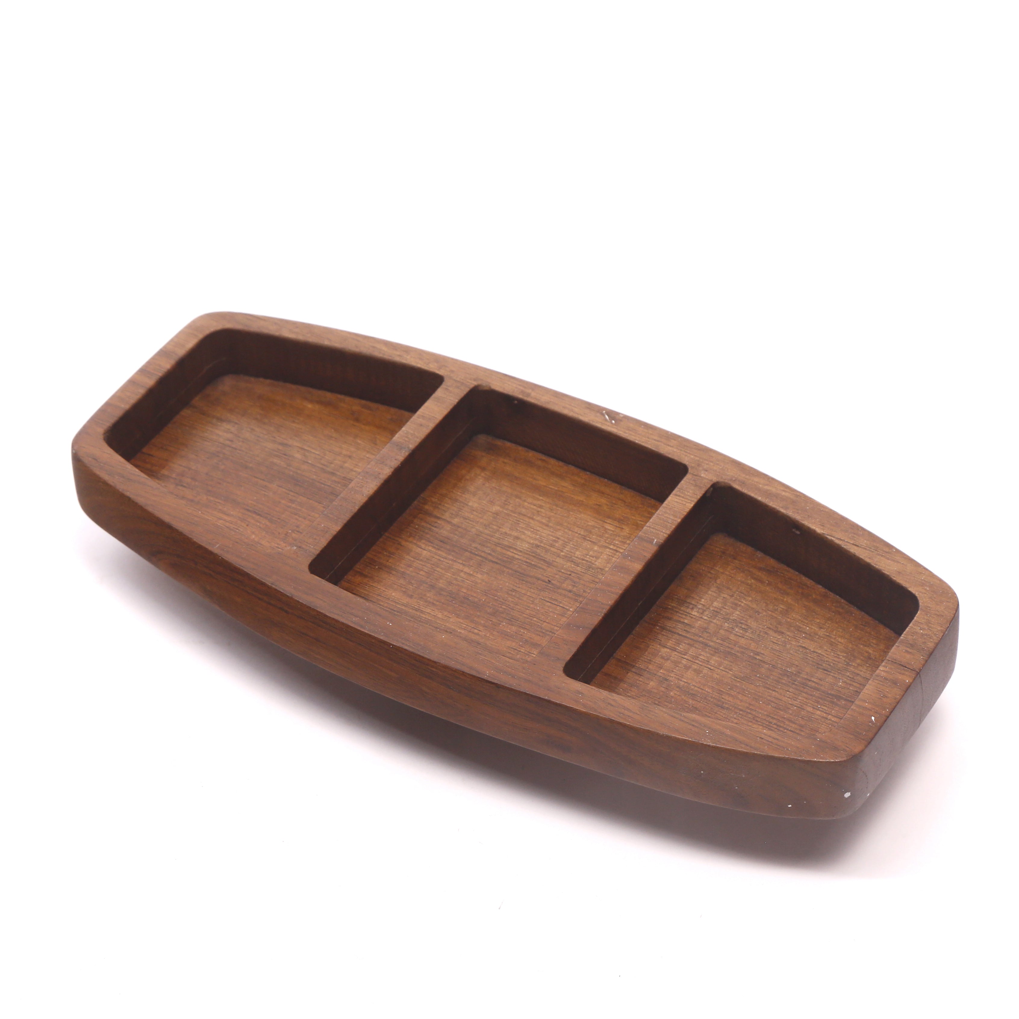 Three Compartment Wooden Platter Platter