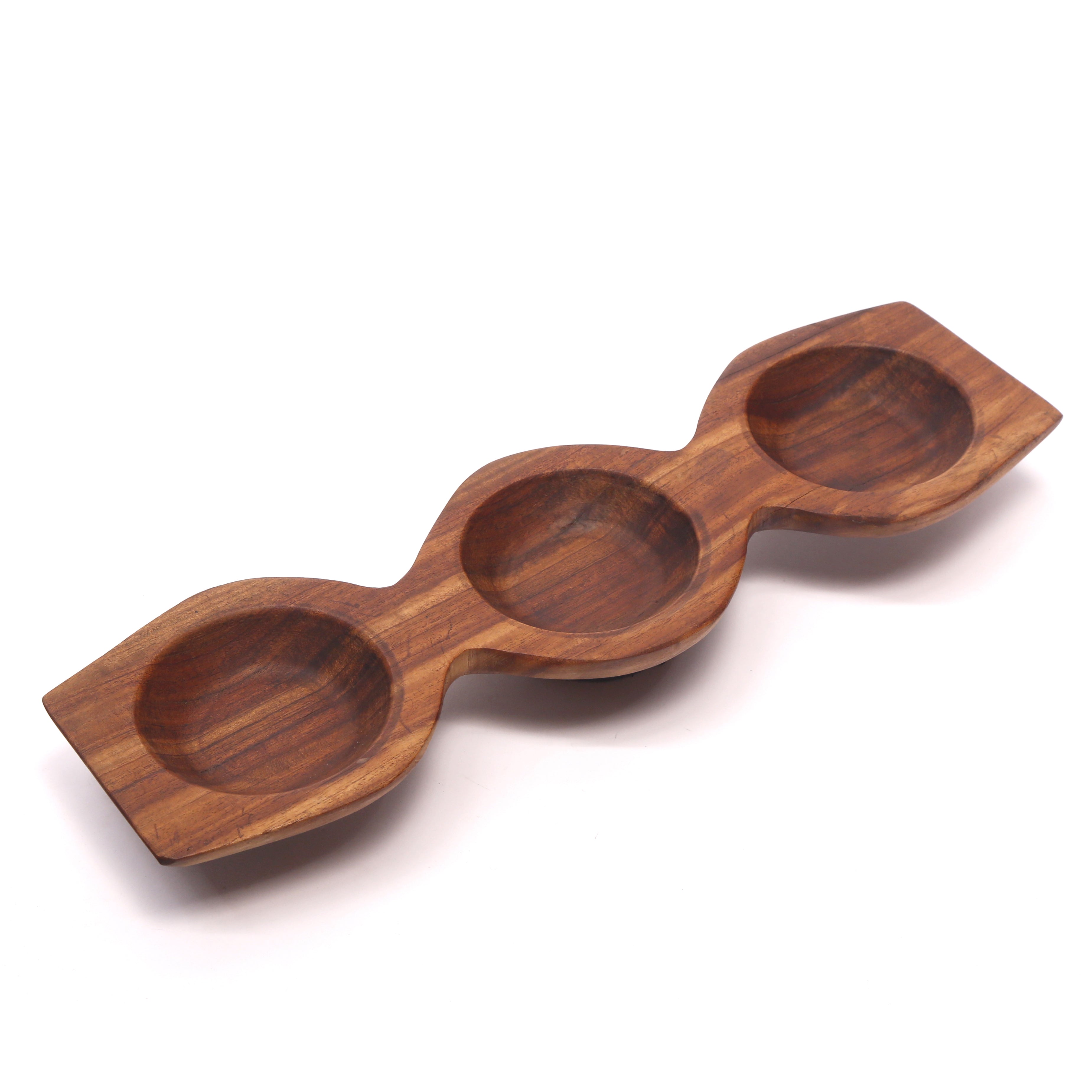 Triple Bowl Holder Platter Platter