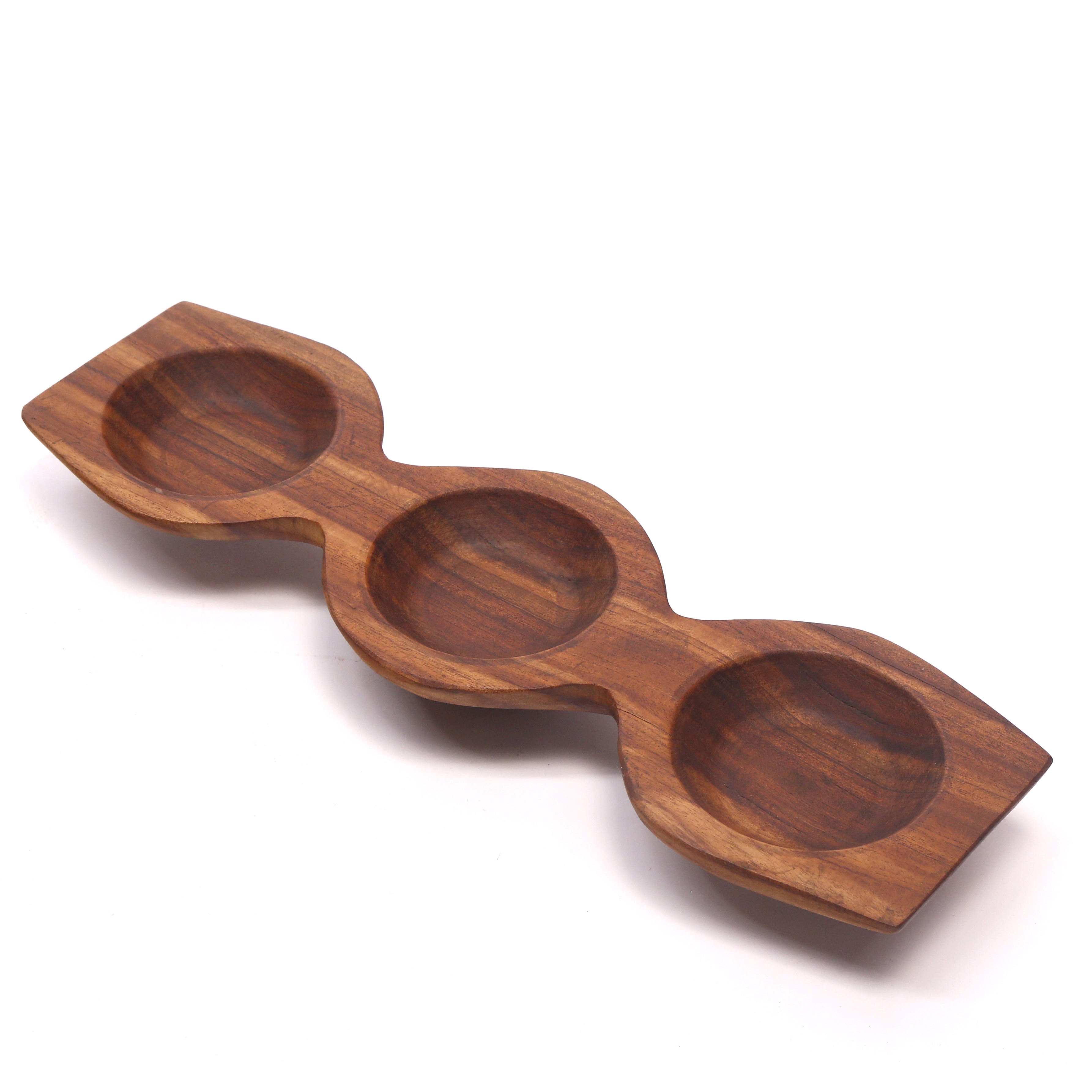 Triple Bowl Holder Platter Platter