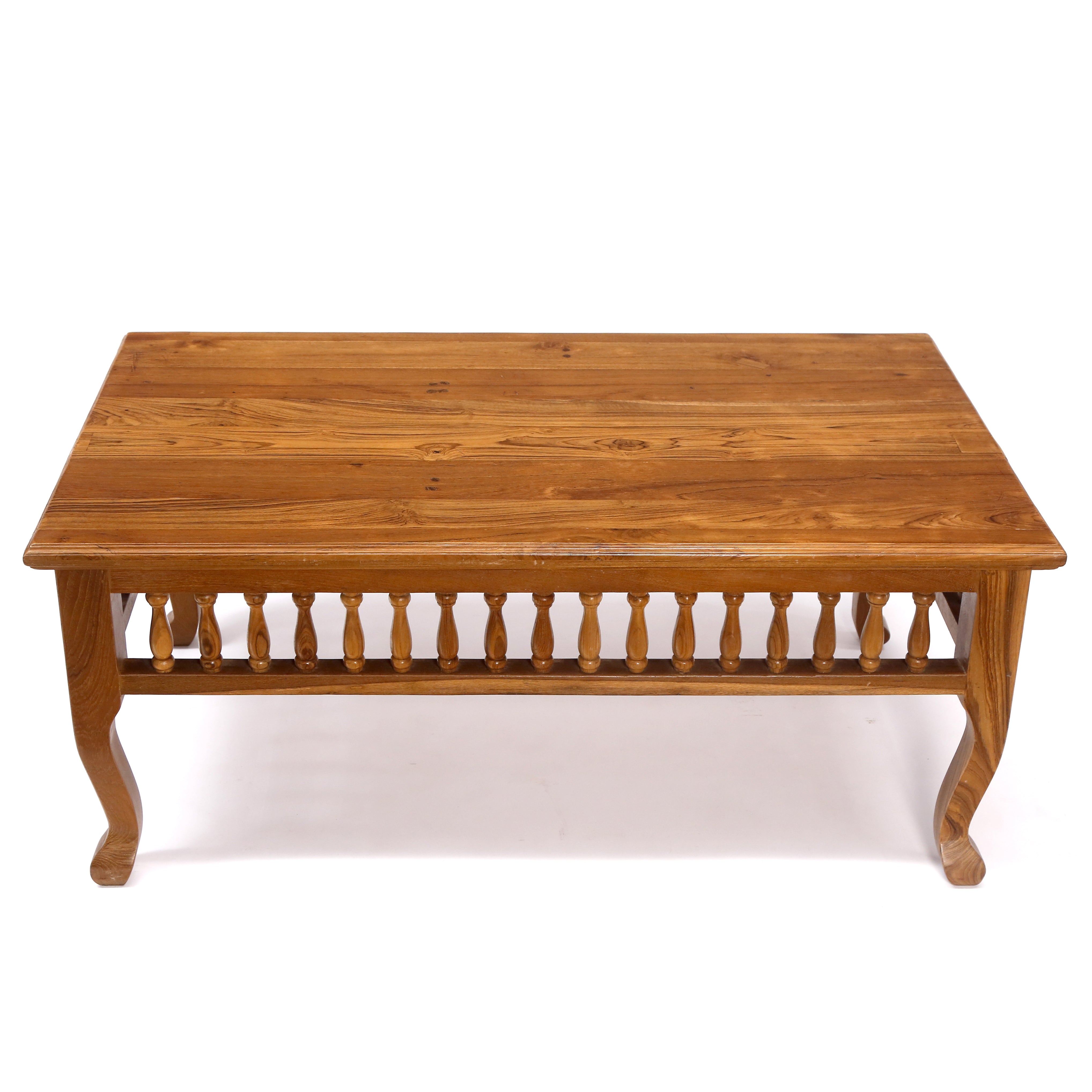 Natural Brown Finished Carving Wooden Handmade Coffee Table Coffee Table