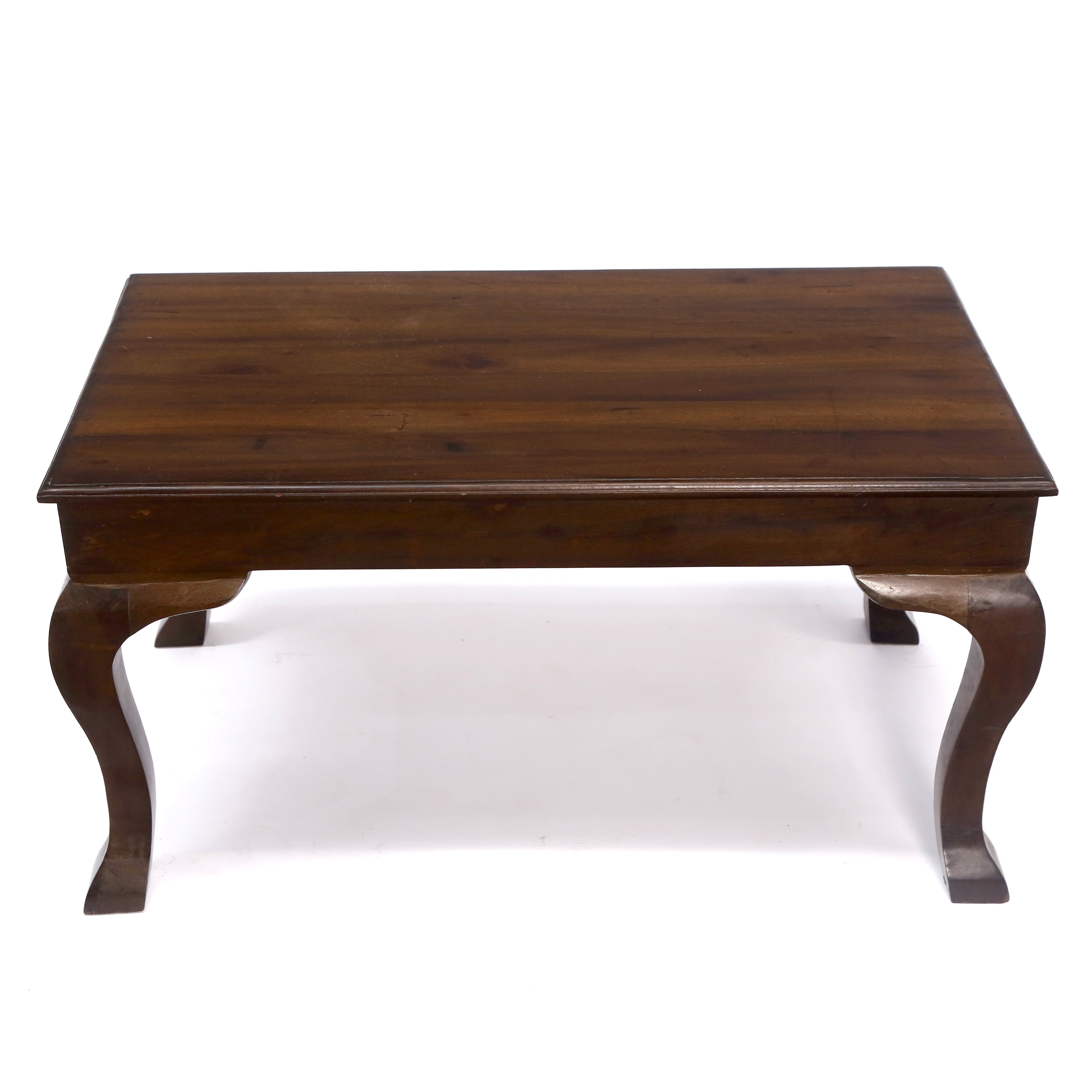 Dark Walnut Curved Legs Handmade Wooden Coffee Table Coffee Table