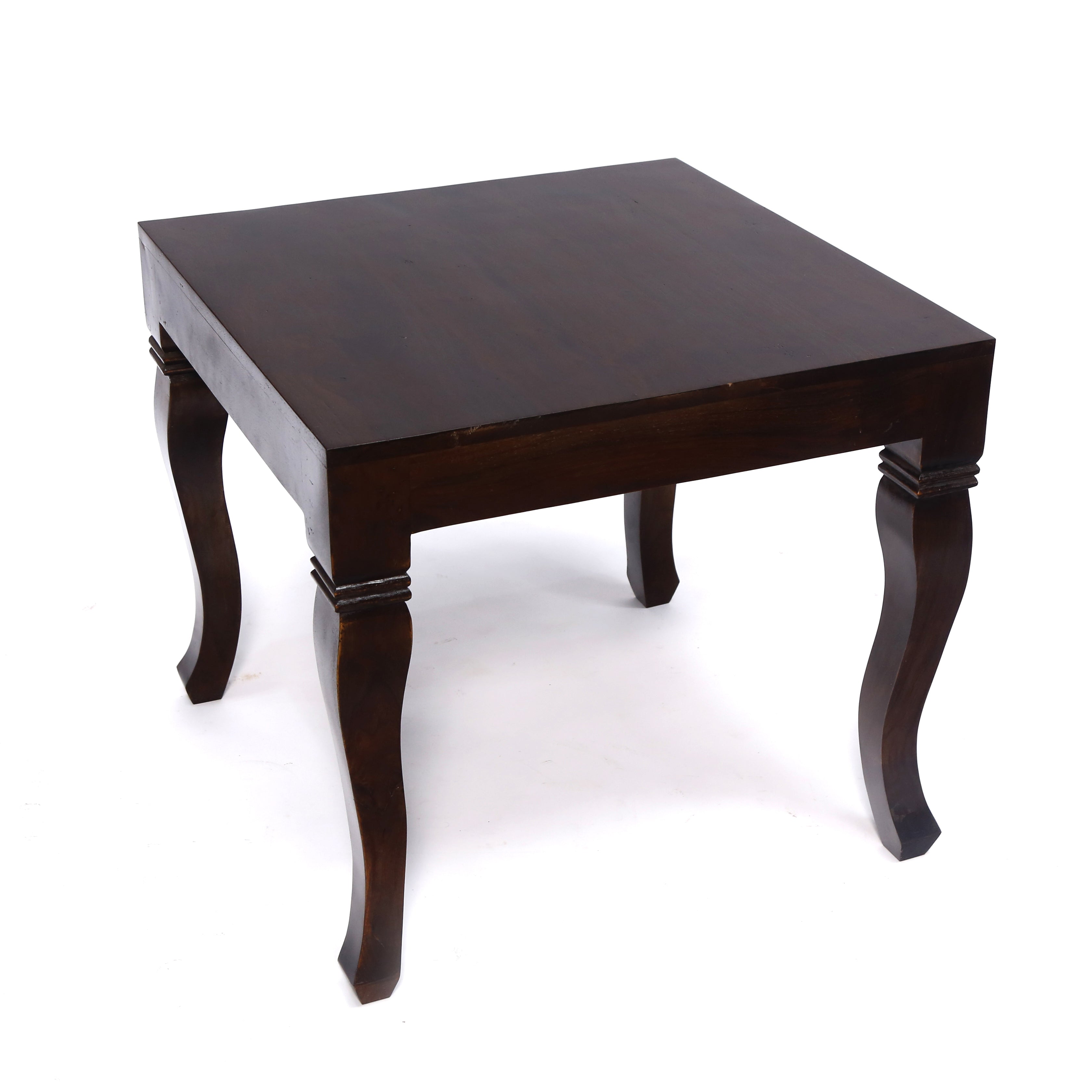Wooden Curved Leg Tea Table Set Dining Set