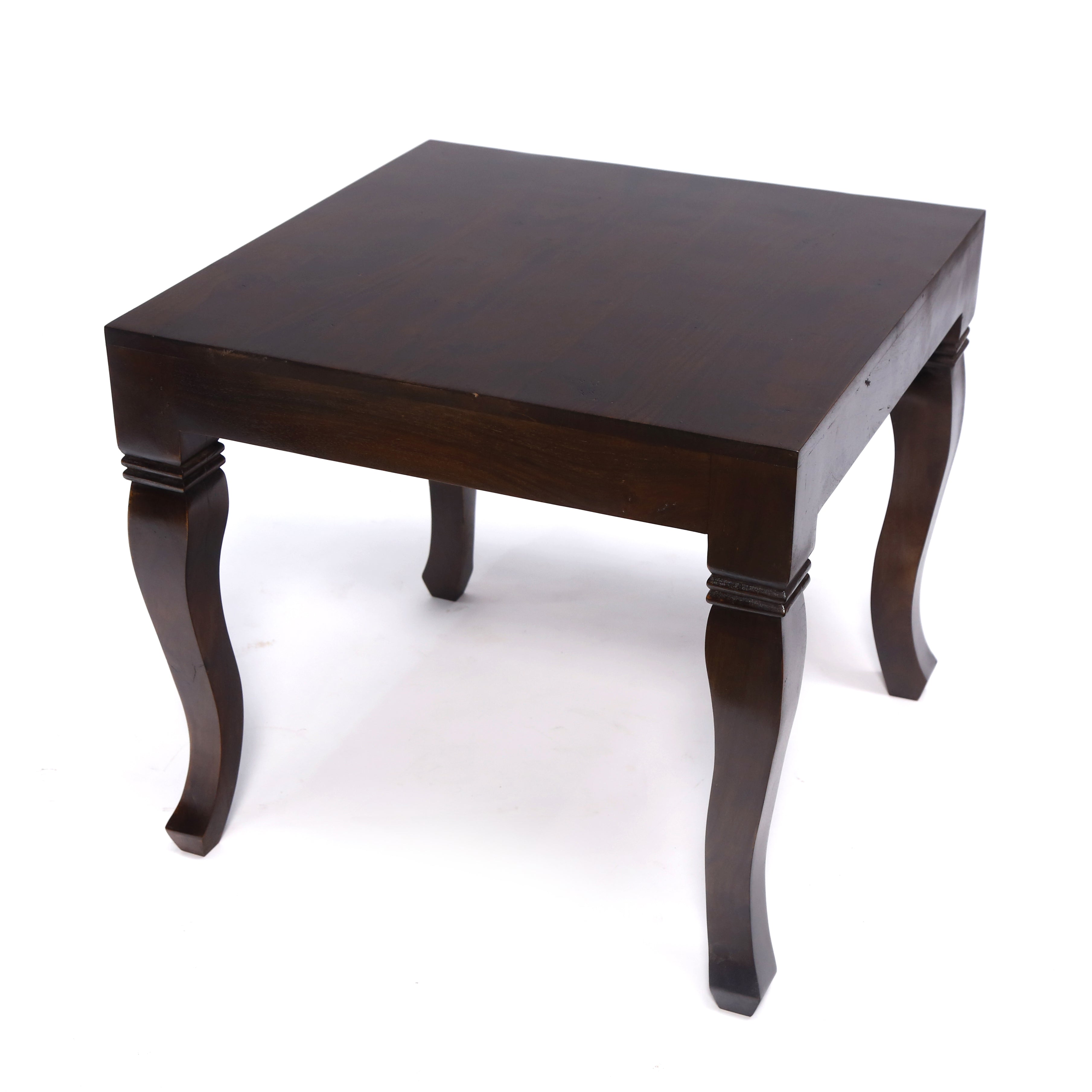 Wooden Curved Leg Tea Table Set Dining Set