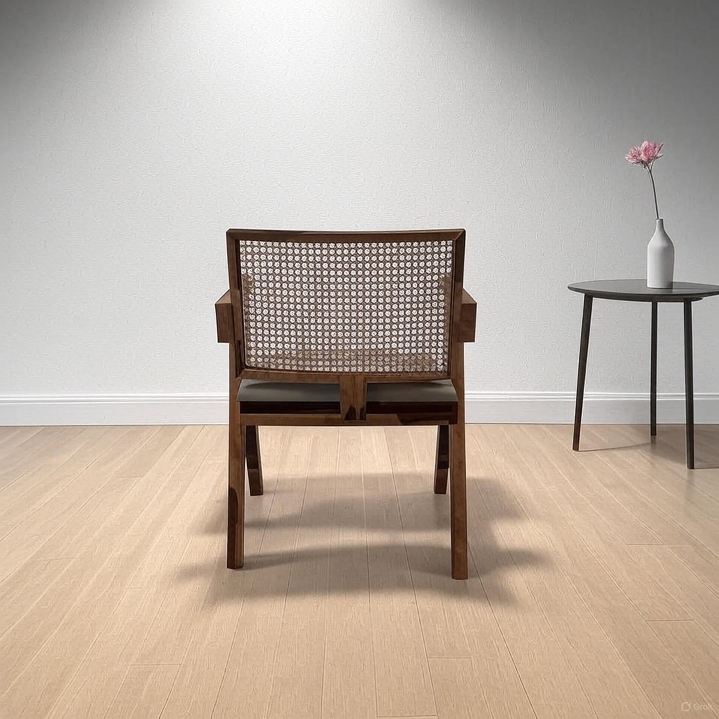 Southern Solid Wood Dark Natural Director's Arm Chair Arm Chair