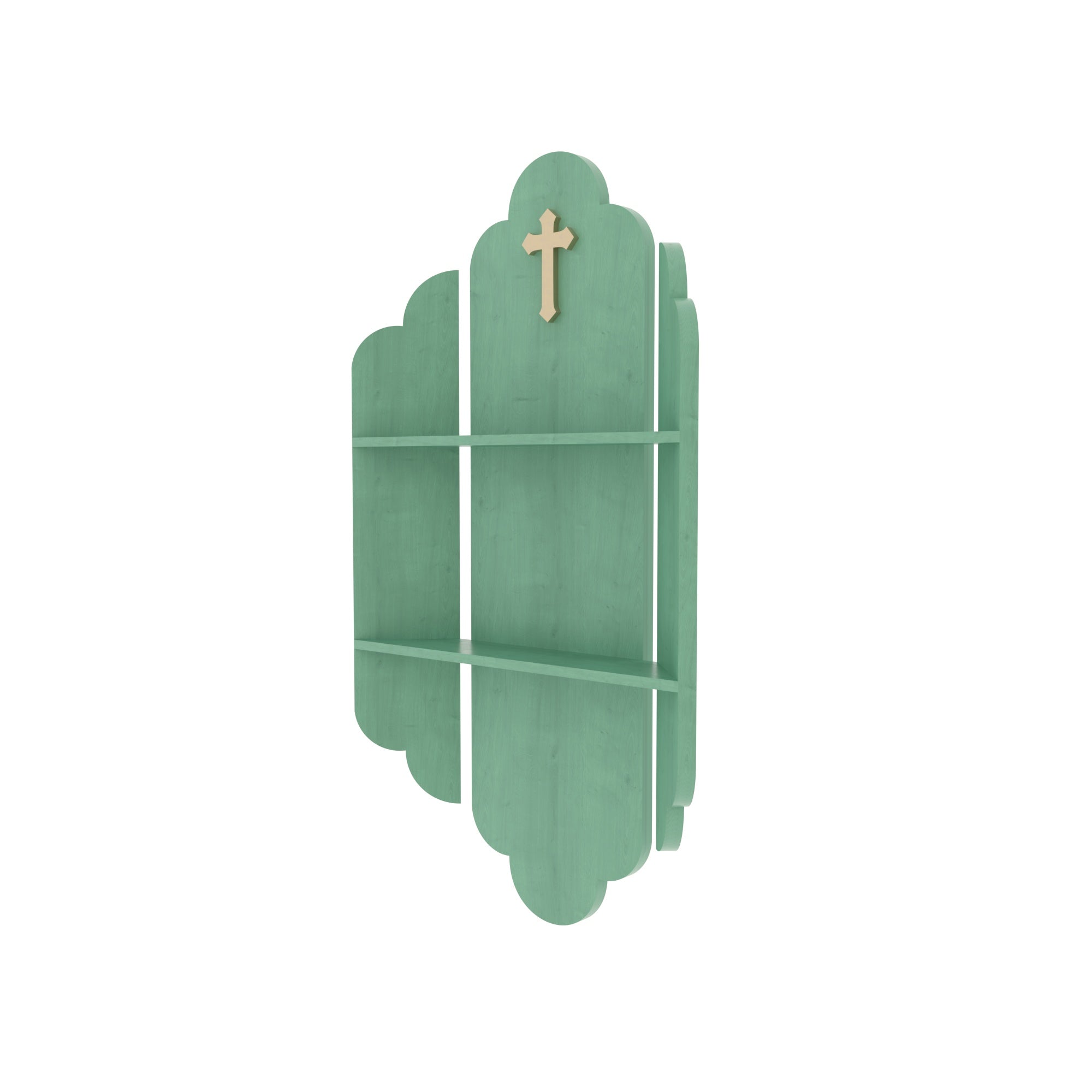 Wall Altar Shelf with Dual Display Levels Altar