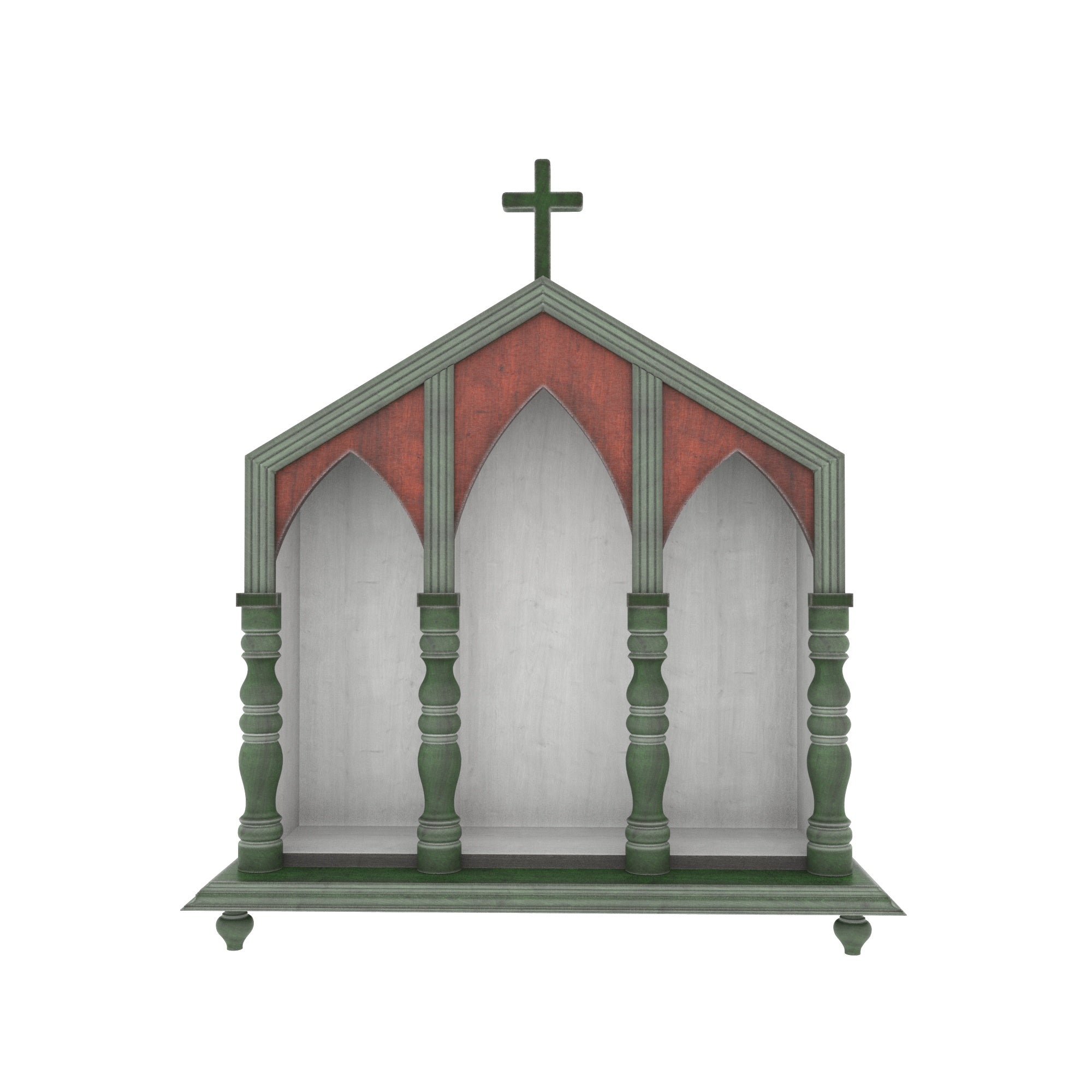Handcrafted Gothic Church Altar Shelf Altar