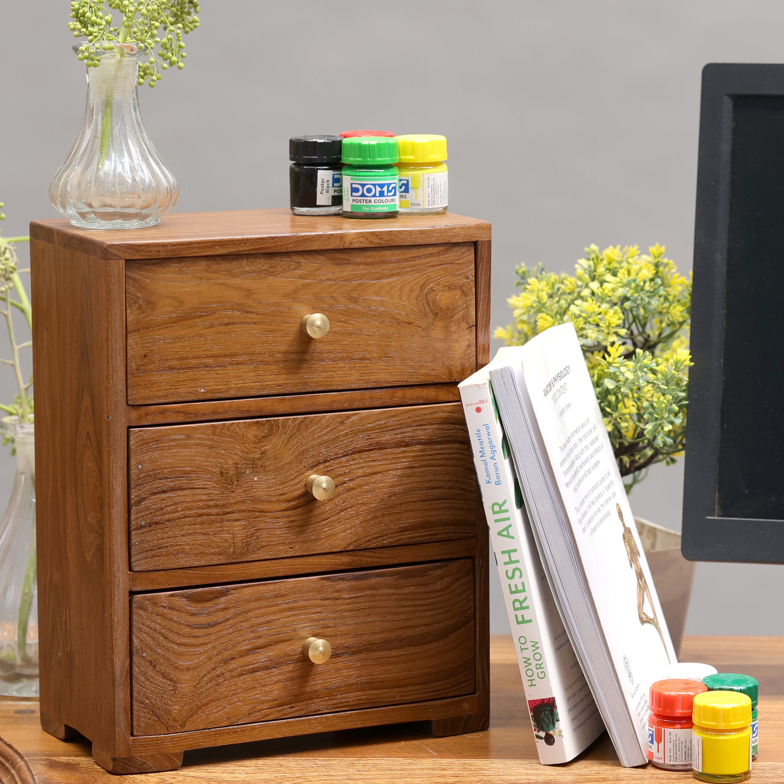 Miniature Chests of Drawers (Natural Touch) Desk Organizer