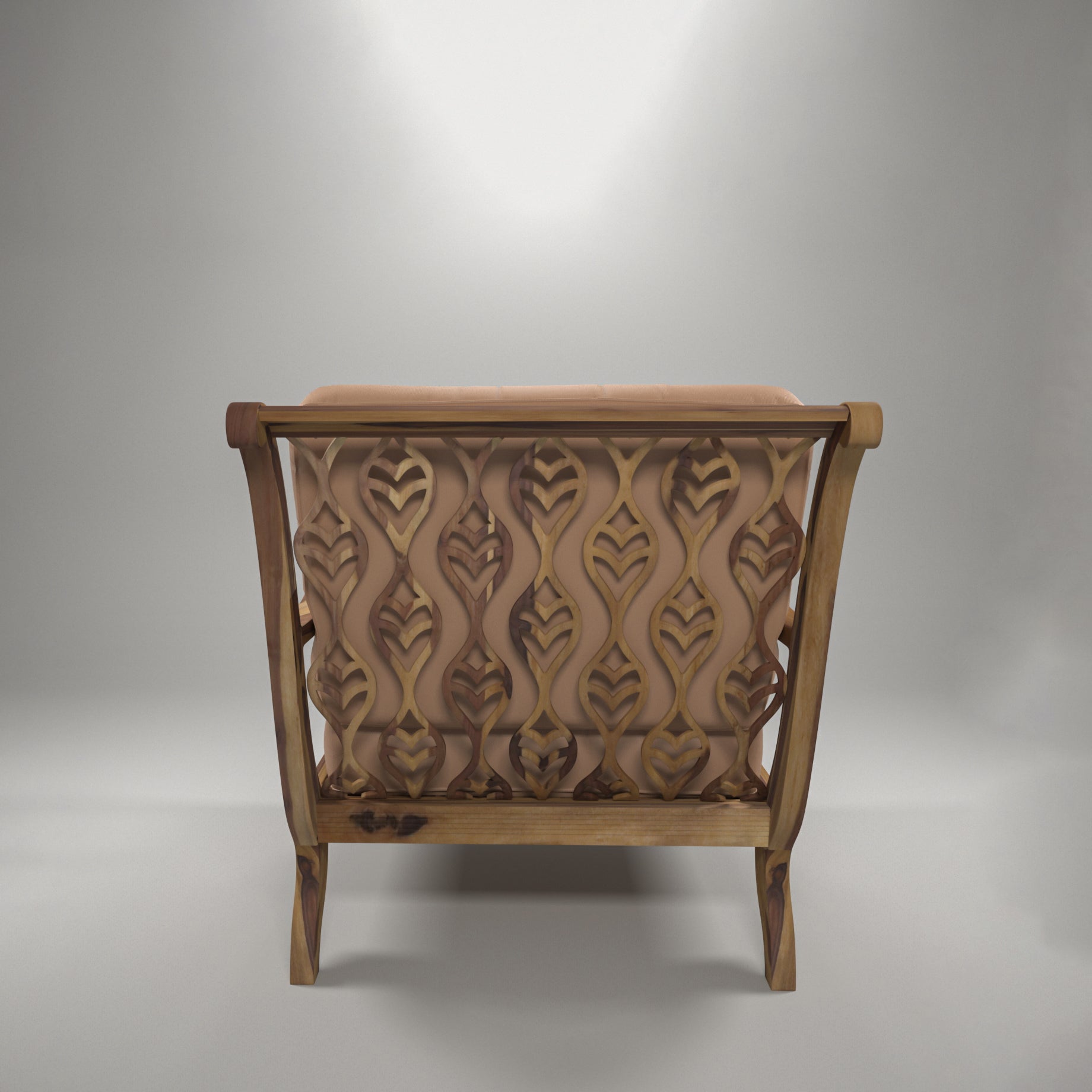 Sheesham Wood Contemporary Singe Seater Sofa Style Arm Chair Arm Chair