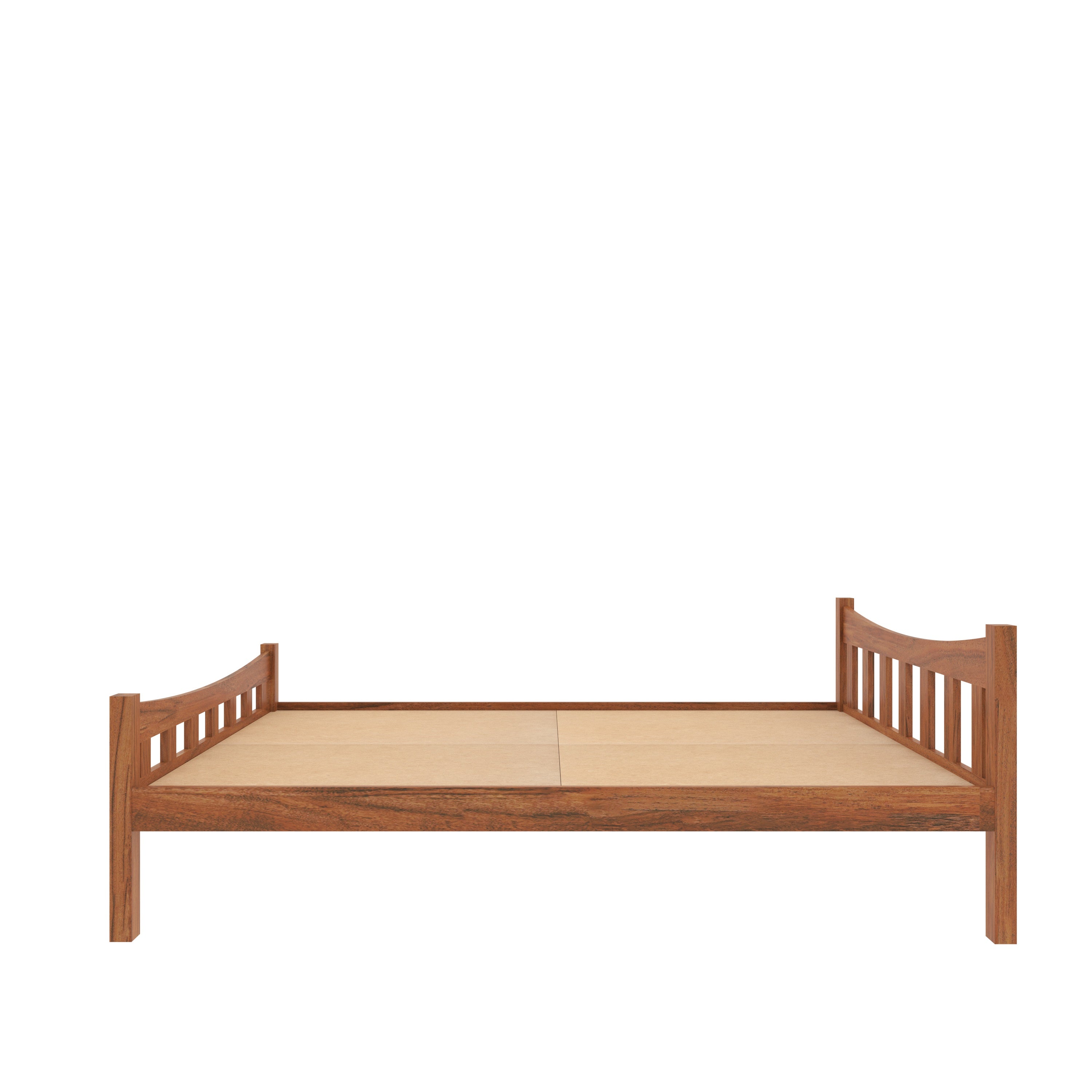 Contemporary Rustic Bedroom: Teal Accent Wall & Wooden Platform Bed bed