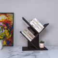 Solid Dark Walnut Polish Book Stand Book Rack