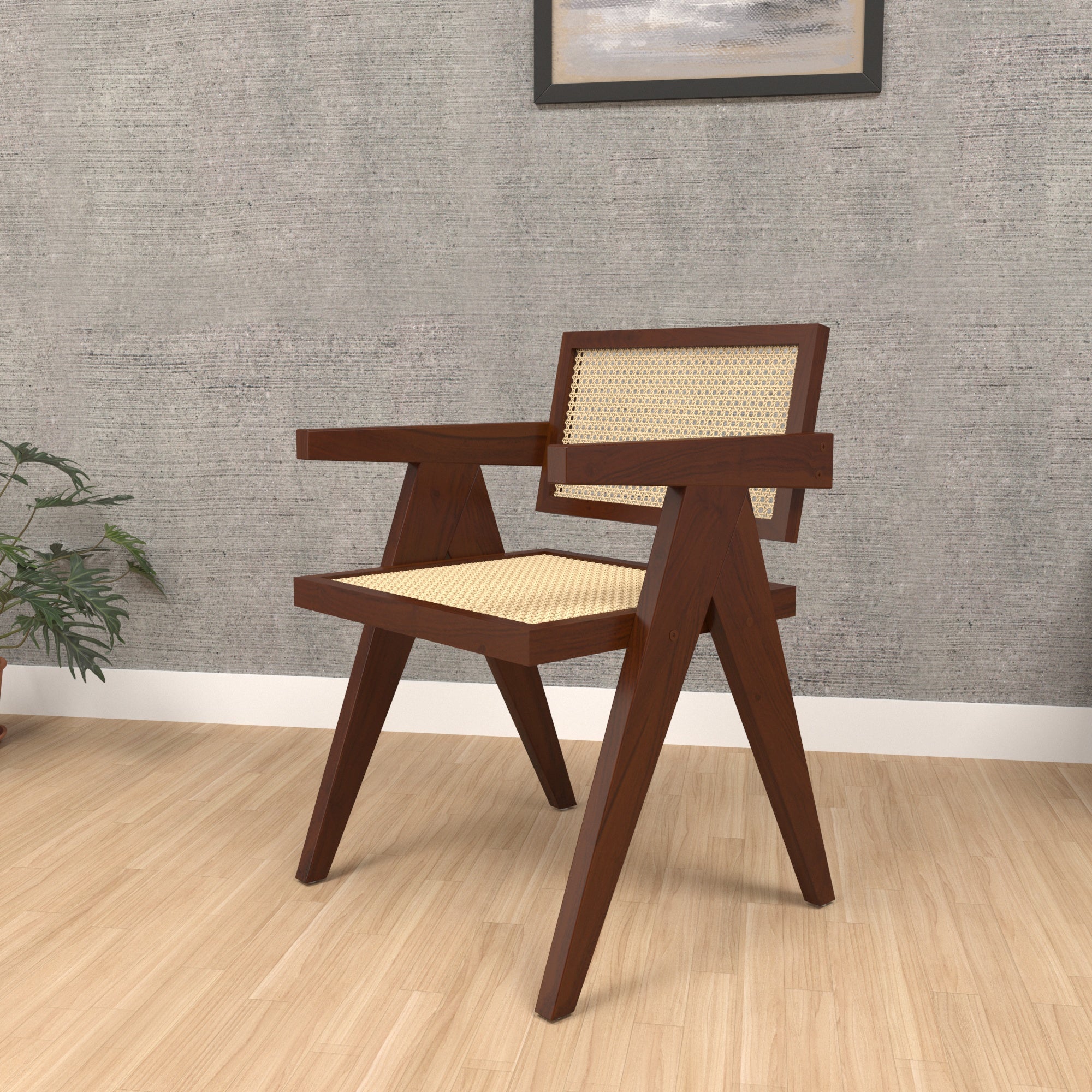 Chandigarh cane dining chair Arm Chair
