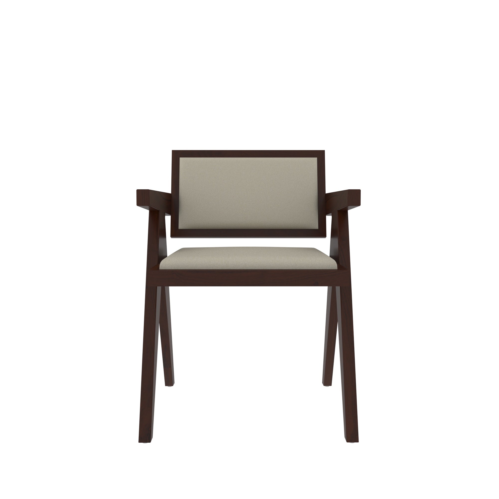 Upholstered Chandigarh Concept Dining Chair Arm Chair
