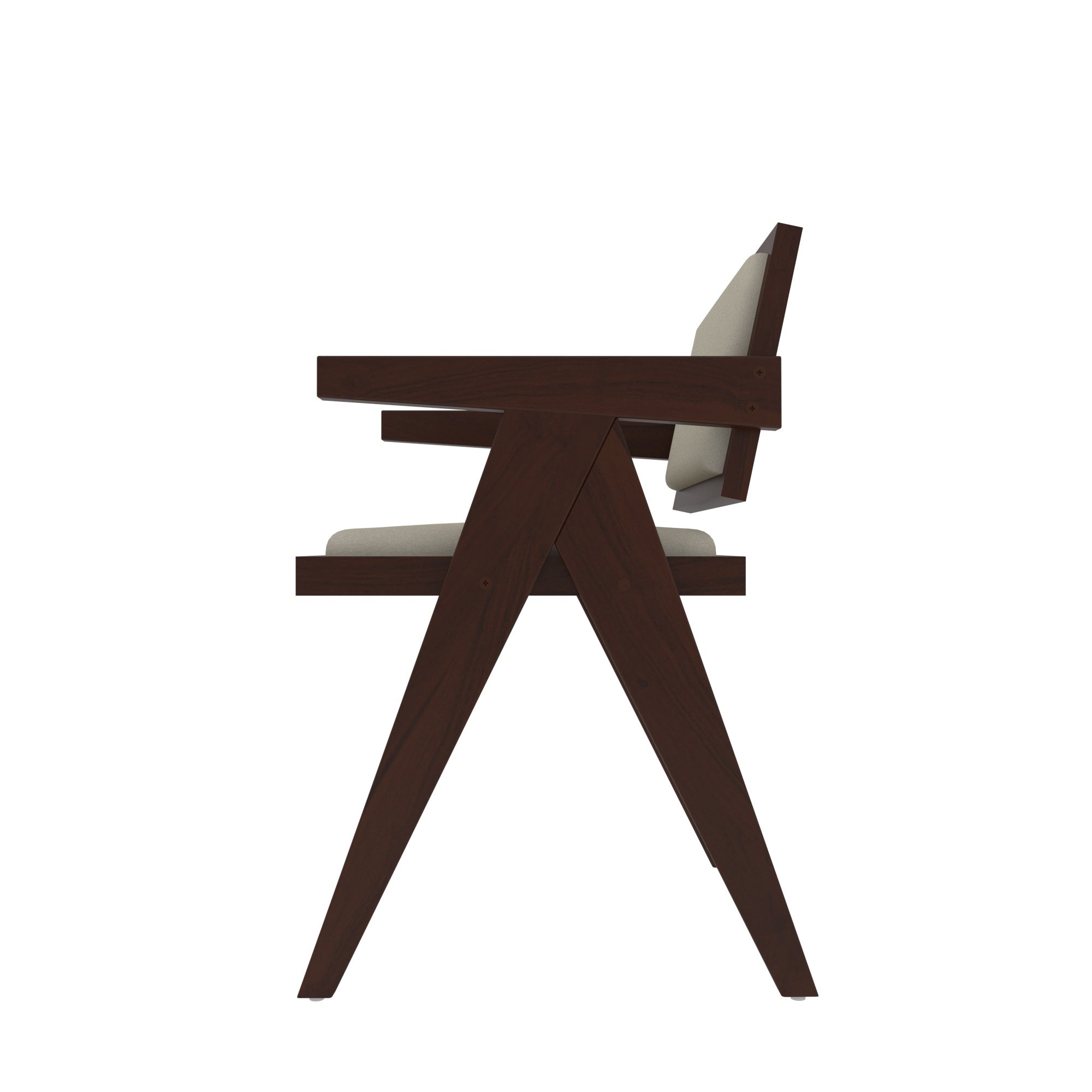 Upholstered Chandigarh Concept Dining Chair Arm Chair