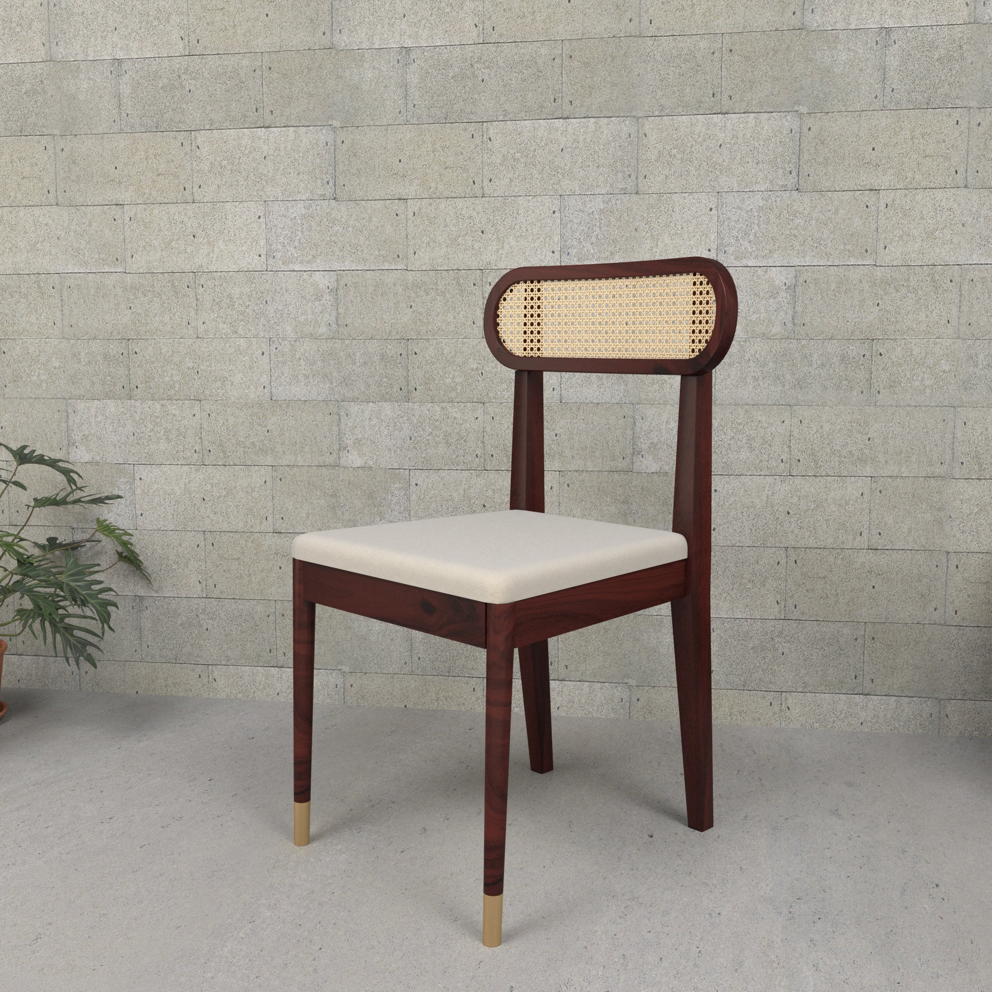 Classic Scandinavian Cane Back Dining Chair Dining Chair