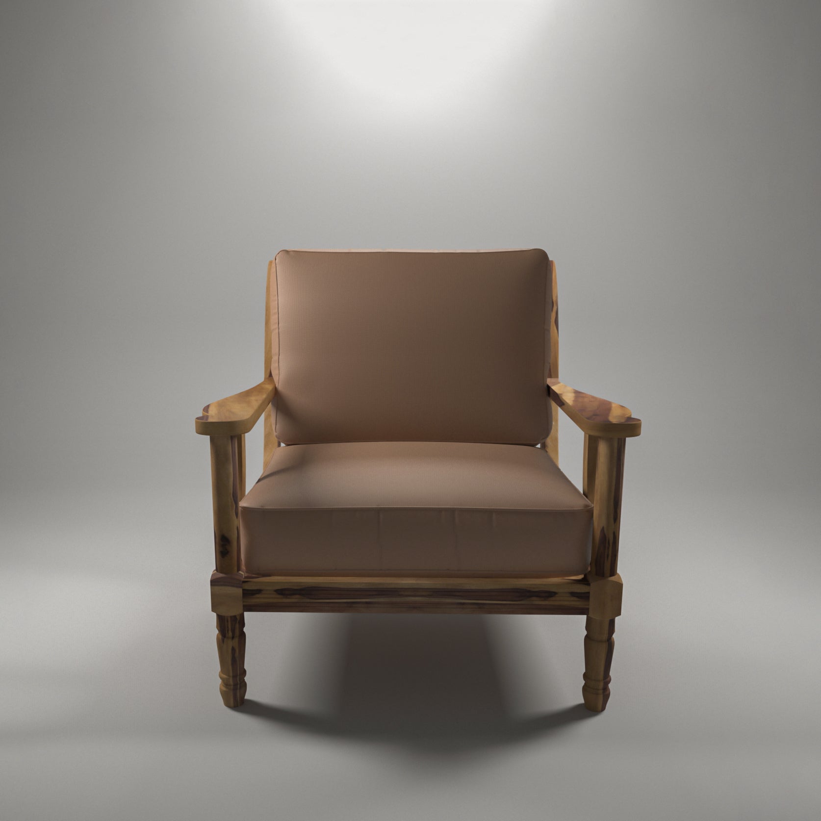 Sheesham Wood Contemporary Singe Seater Sofa Style Arm Chair Arm Chair