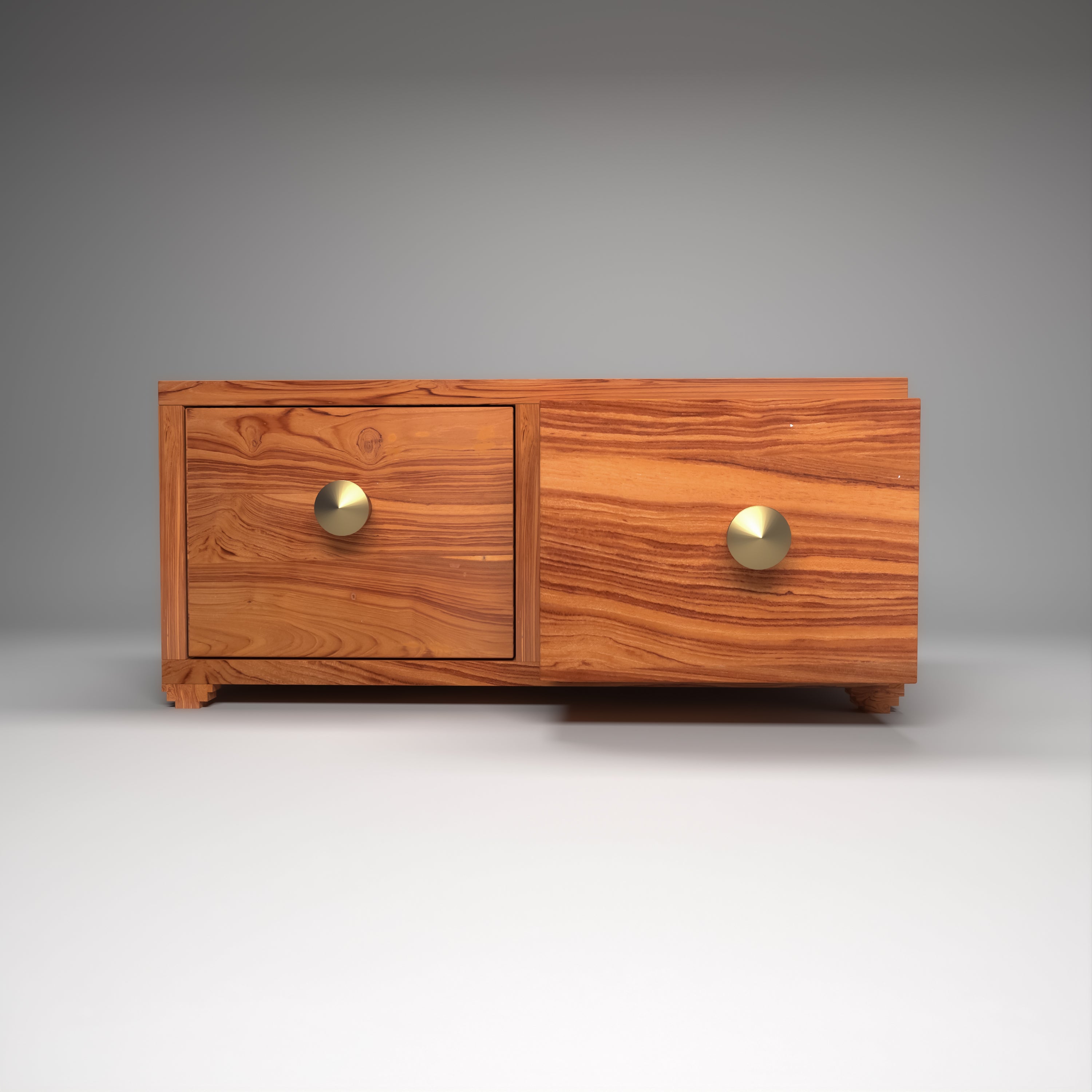 Double Drawer Long Top Classic Wooden Desk Organiser Desk Organizer