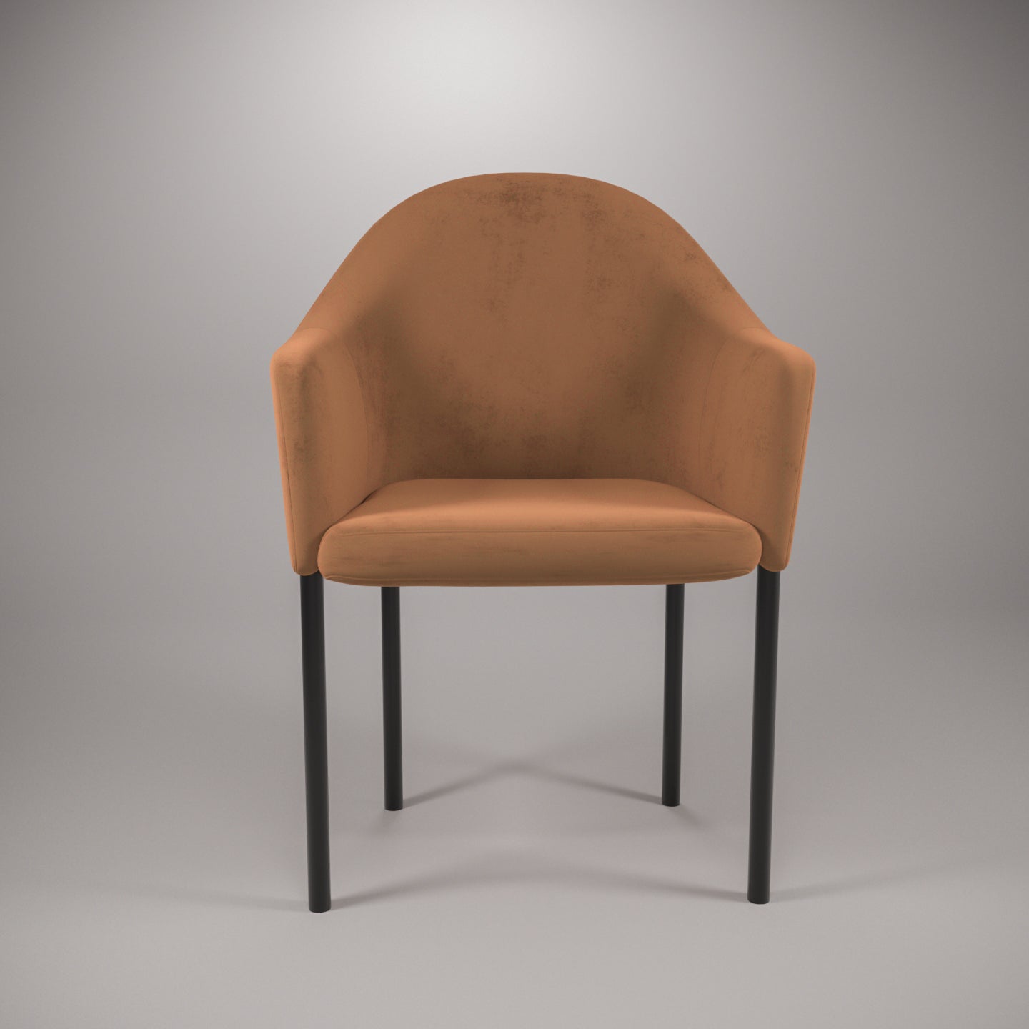 Yellow Synthetic Regajin Metal Chair Arm Chair