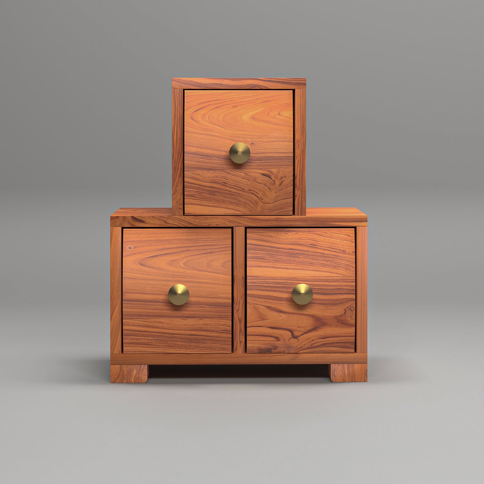 Simple Triple Compartment Curved Premium Drawer Chest Desk Organizer