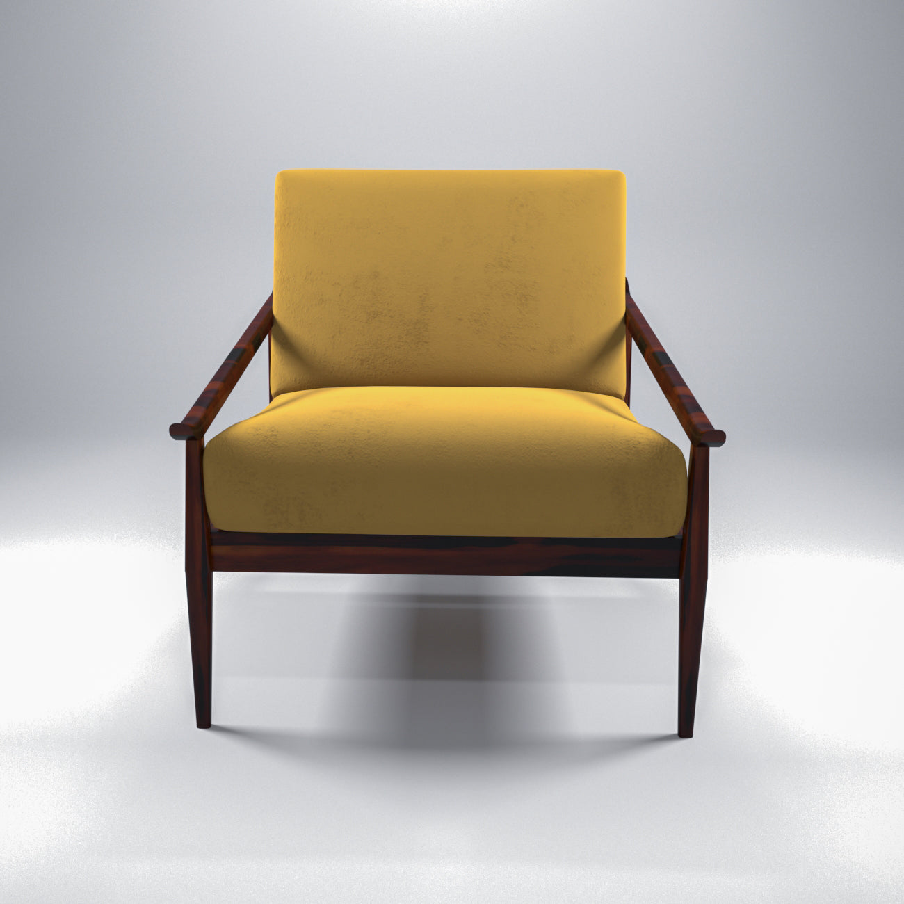 Richard Comfy Handmade Wooden Upholstered Chair Arm Chair